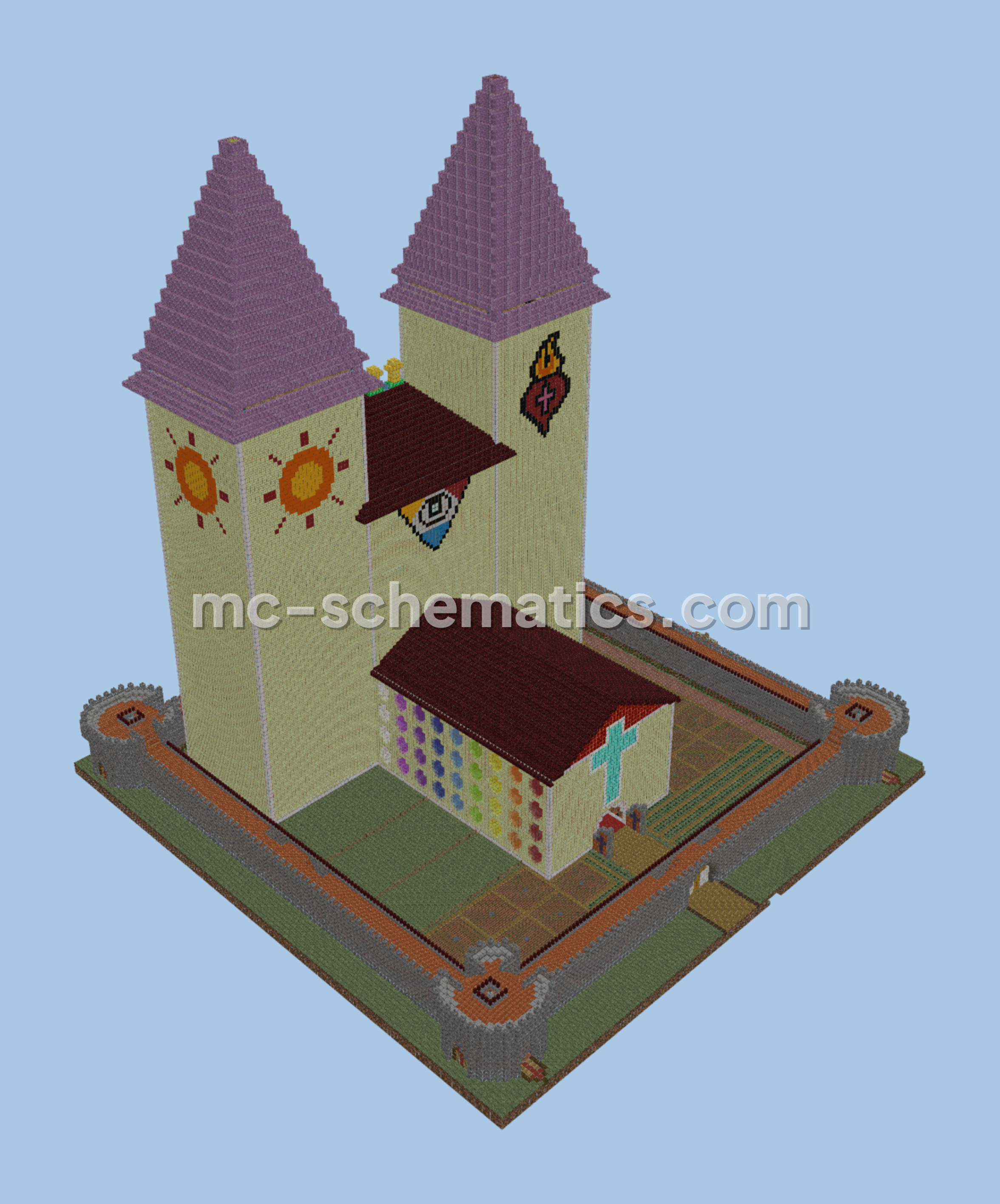 Sacred Blood Gothic Church Minecraft schematic preview