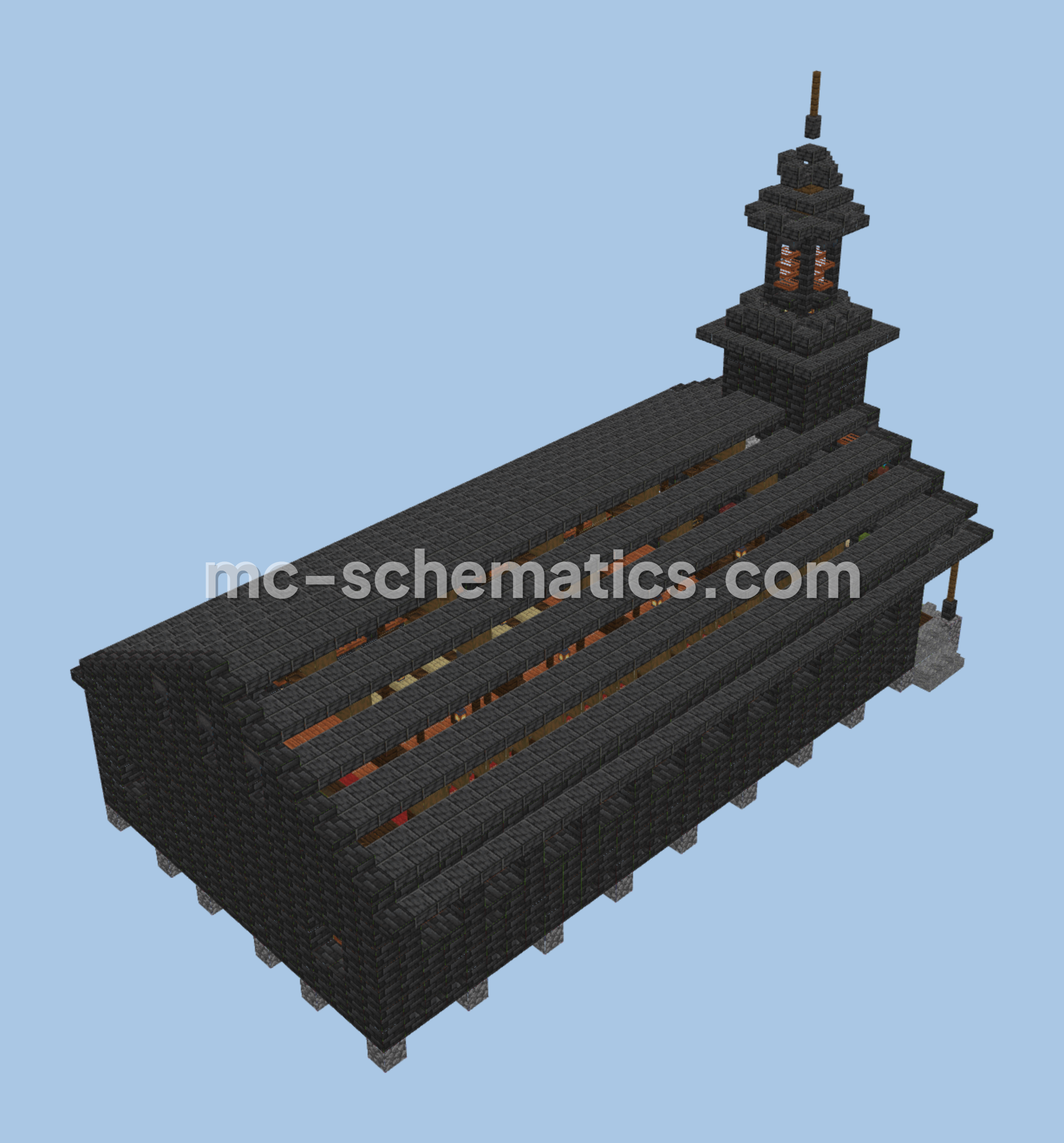 Santa Maria de Loreto Church Minecraft Build Minecraft schematic preview