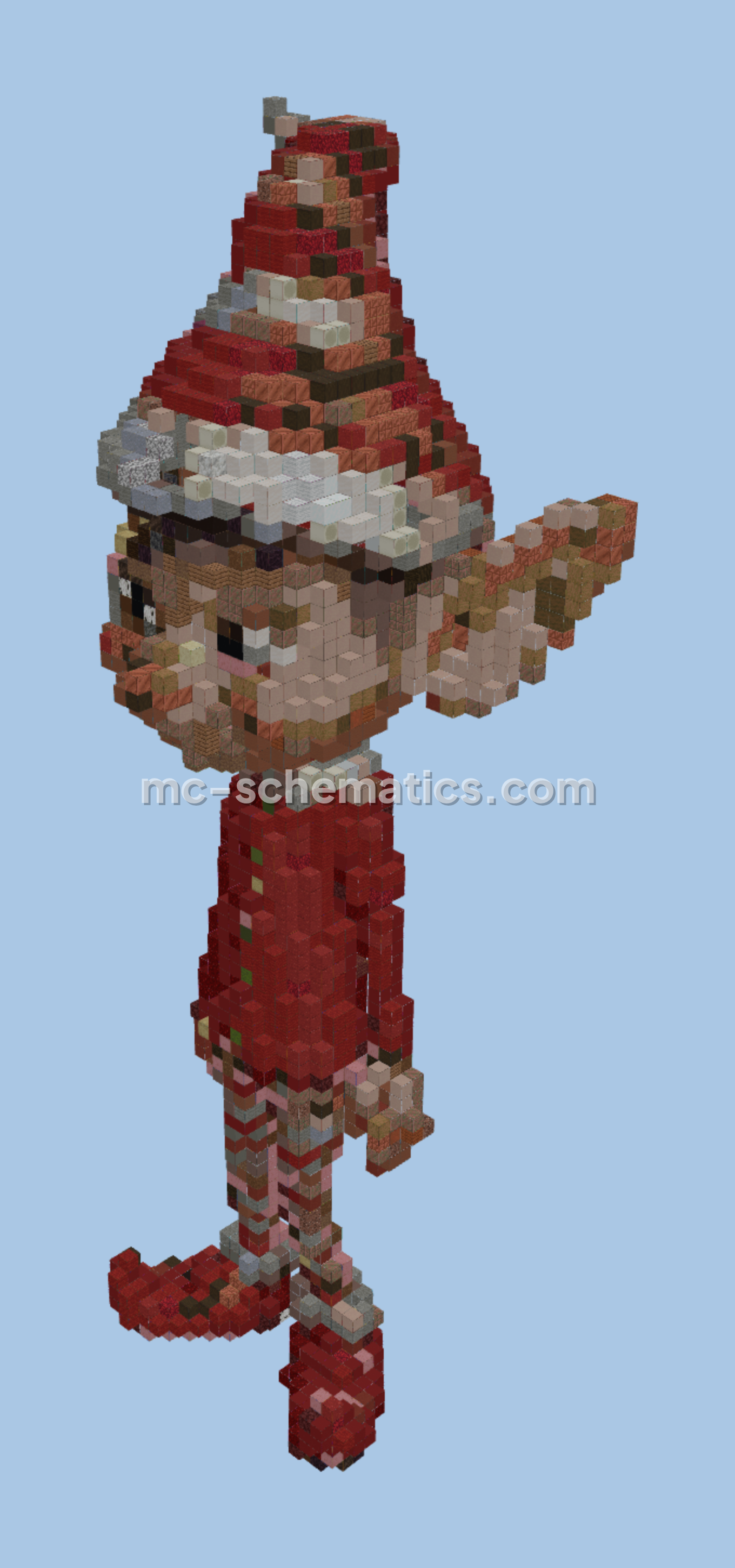 Santa's Little Helper Creature Minecraft schematic preview