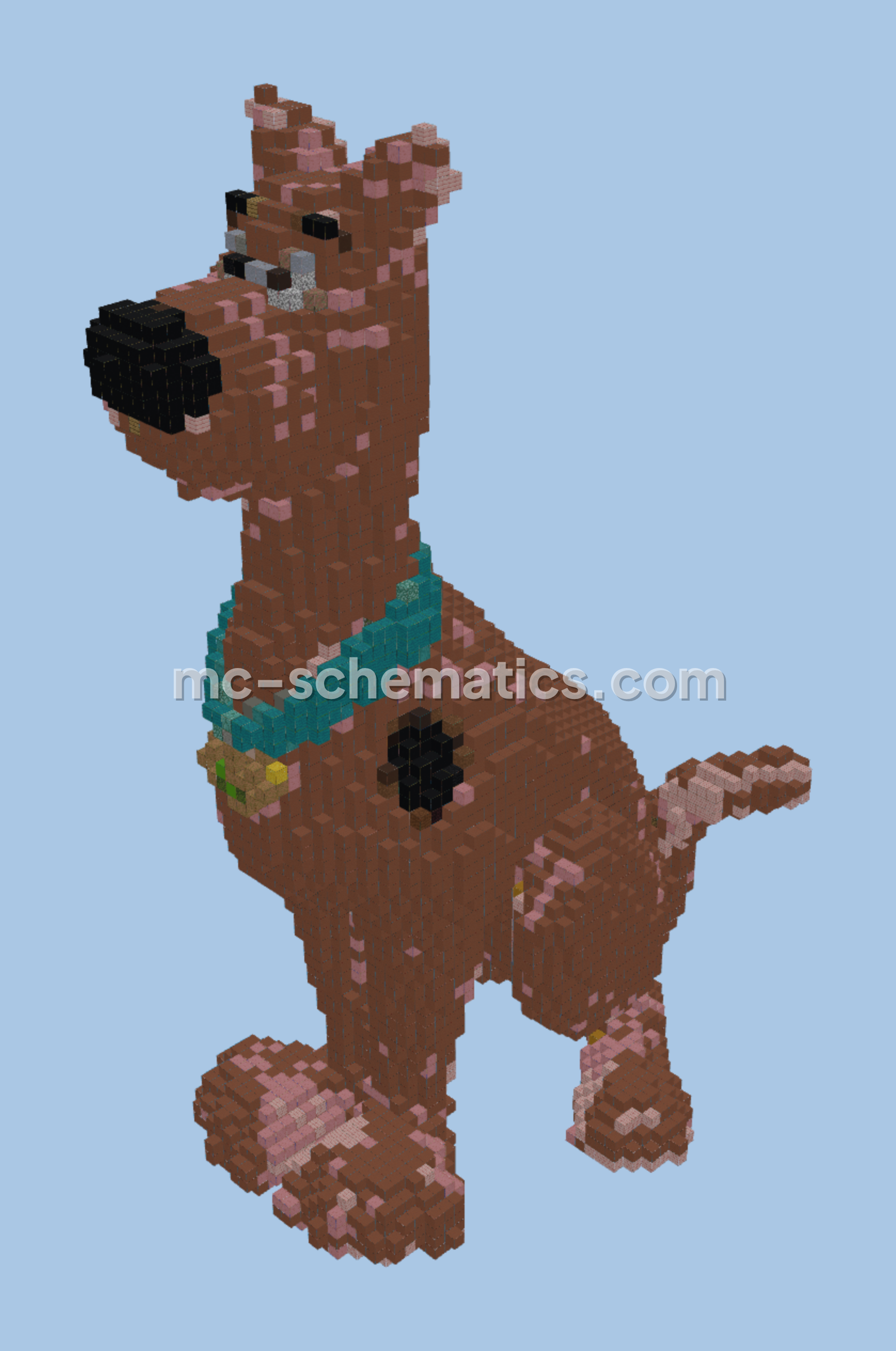 Scooby Doo Cartoon Build Minecraft schematic preview