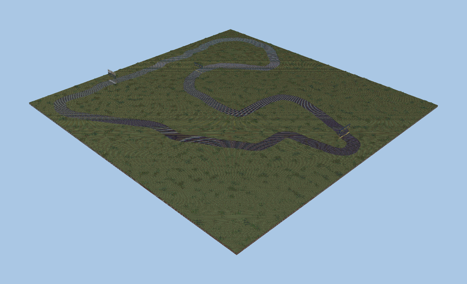 Sega Rally Forest 95 Racing Track Minecraft schematic preview