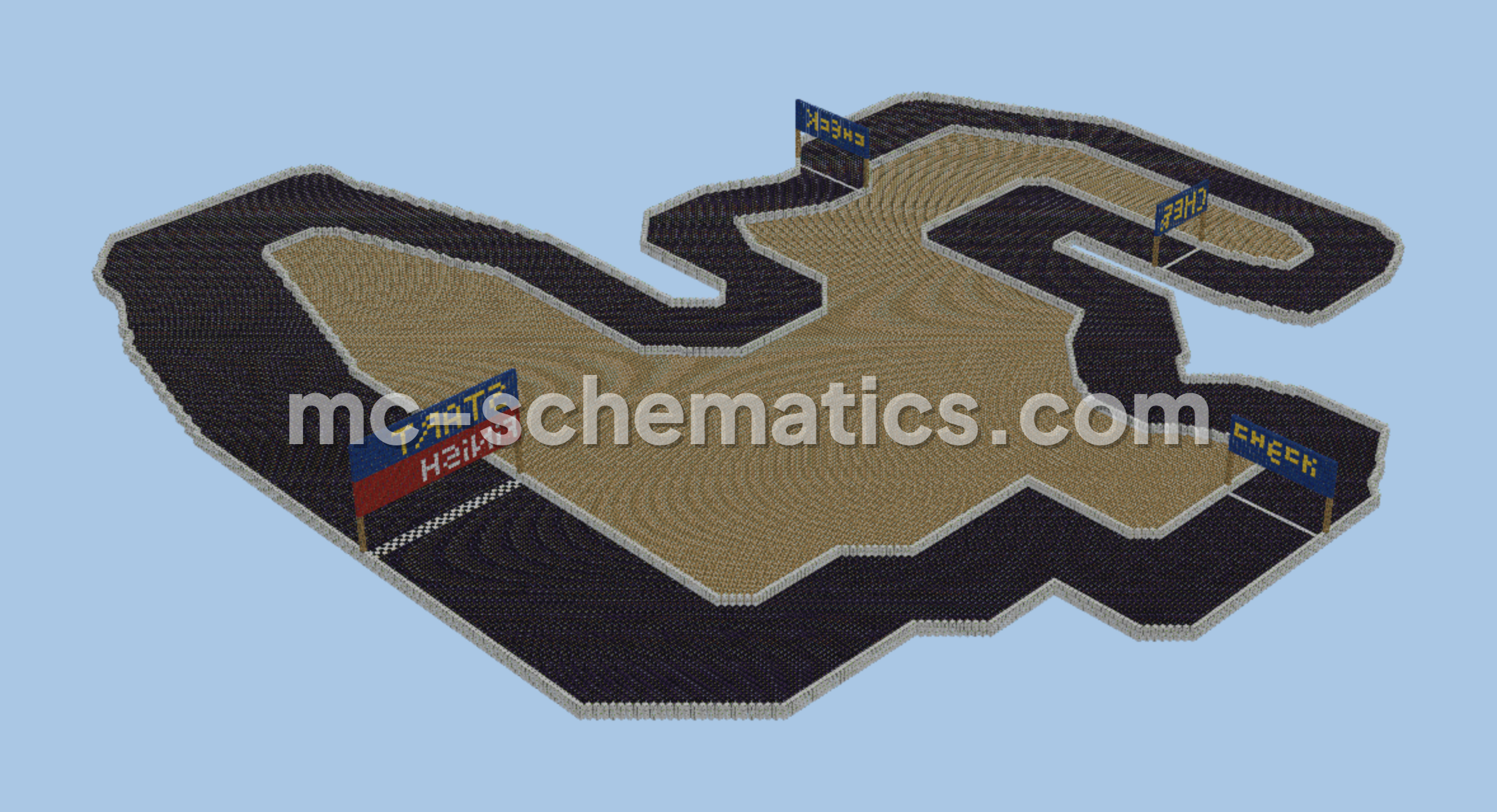 Sega Rally Mountain 95 Track Minecraft schematic preview