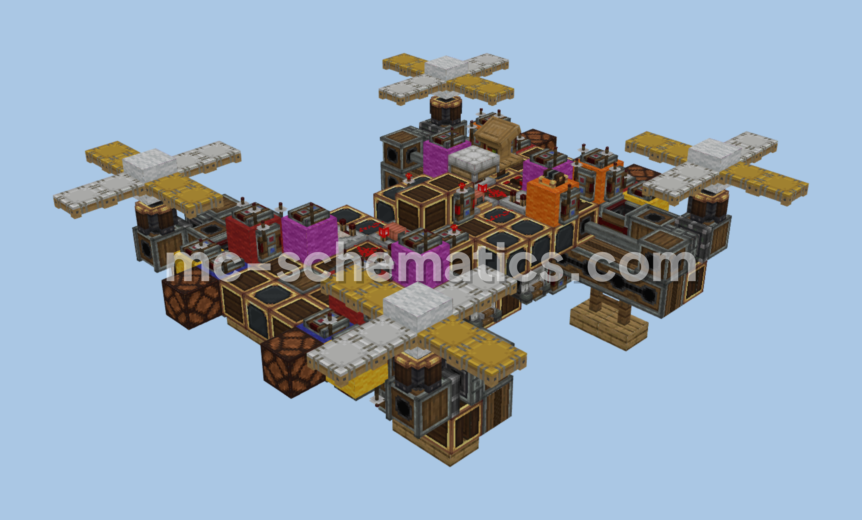 Self-Balancing Drone Schematic Minecraft schematic preview