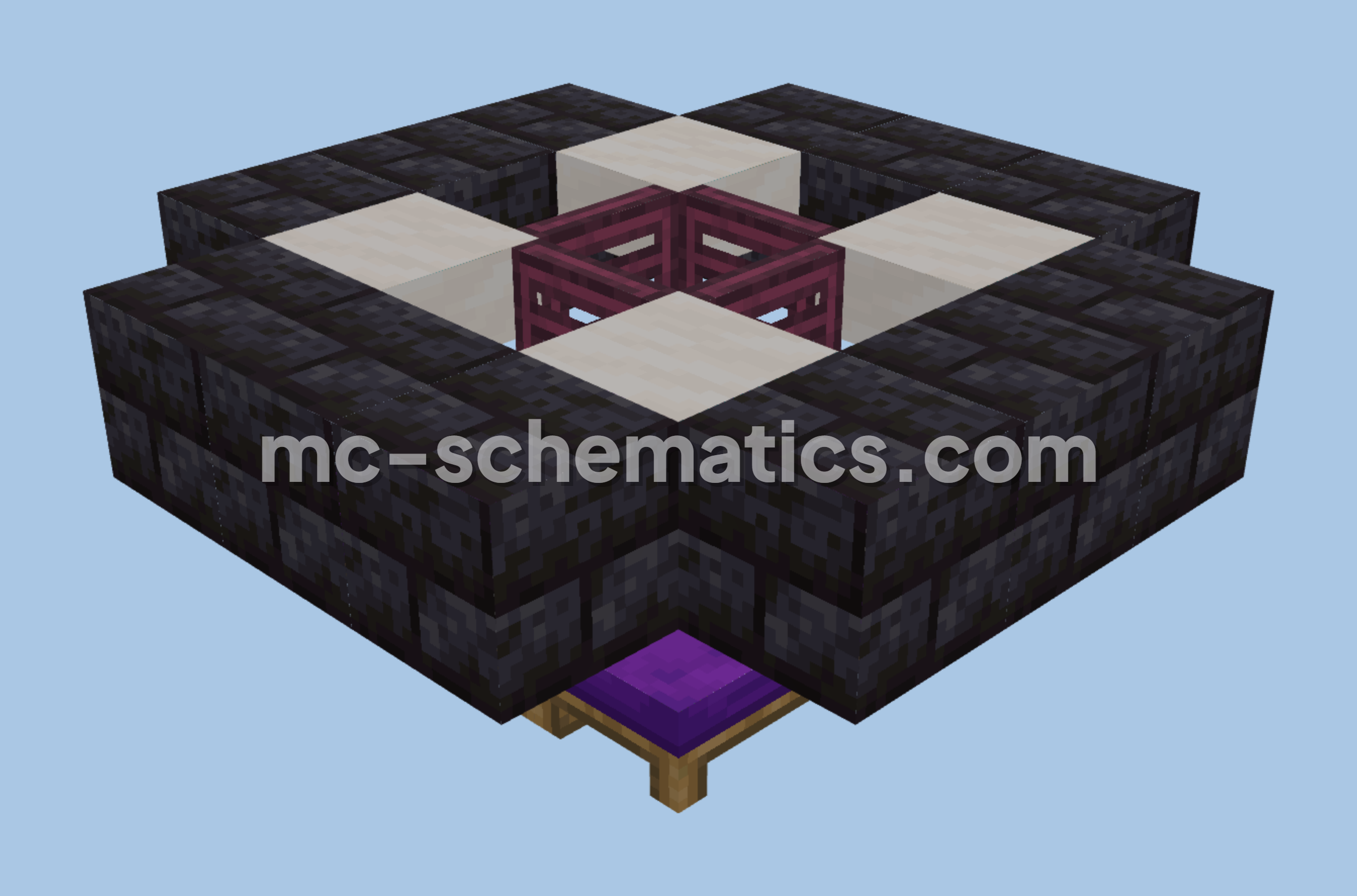 Semi-Automatic Villager Farm Minecraft schematic preview