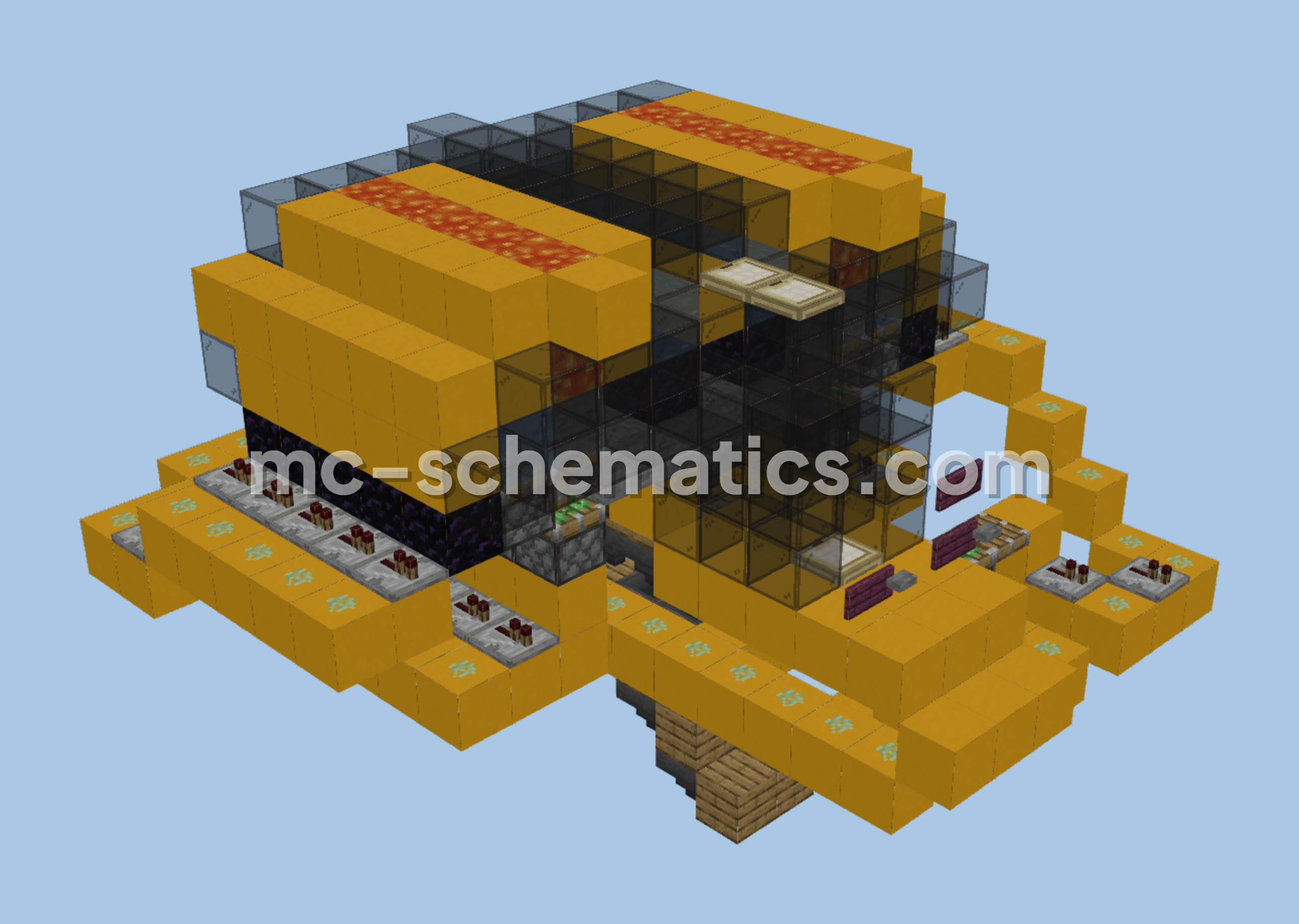 Semi Cobblestone Farm Minecraft schematic preview
