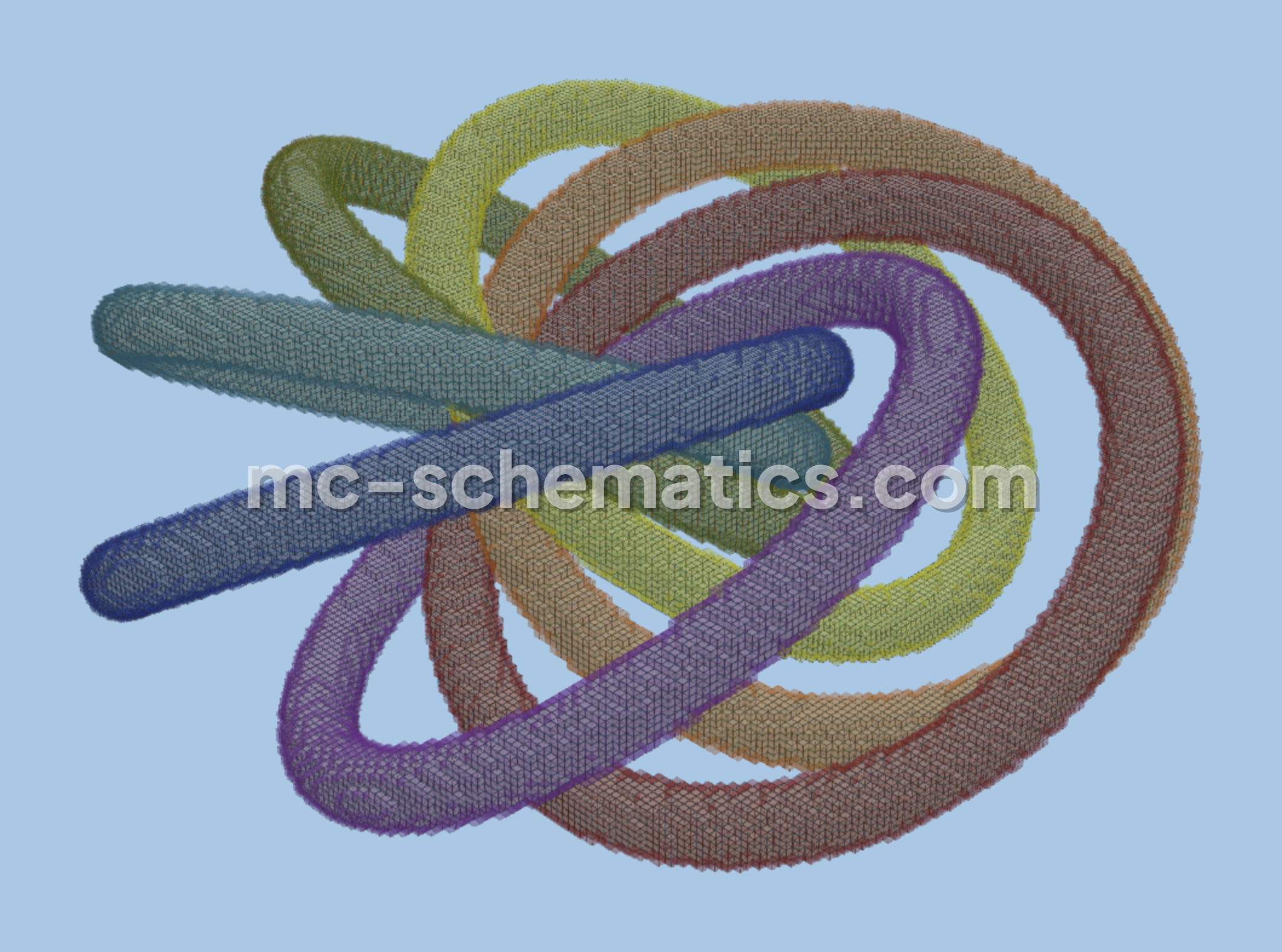 Seven Torus Structure Minecraft schematic preview