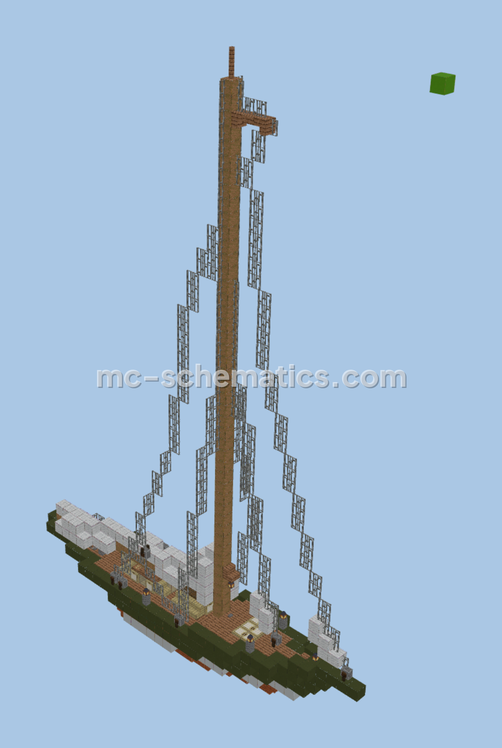 Shamrock V J-Class Yacht Replica Minecraft schematic preview