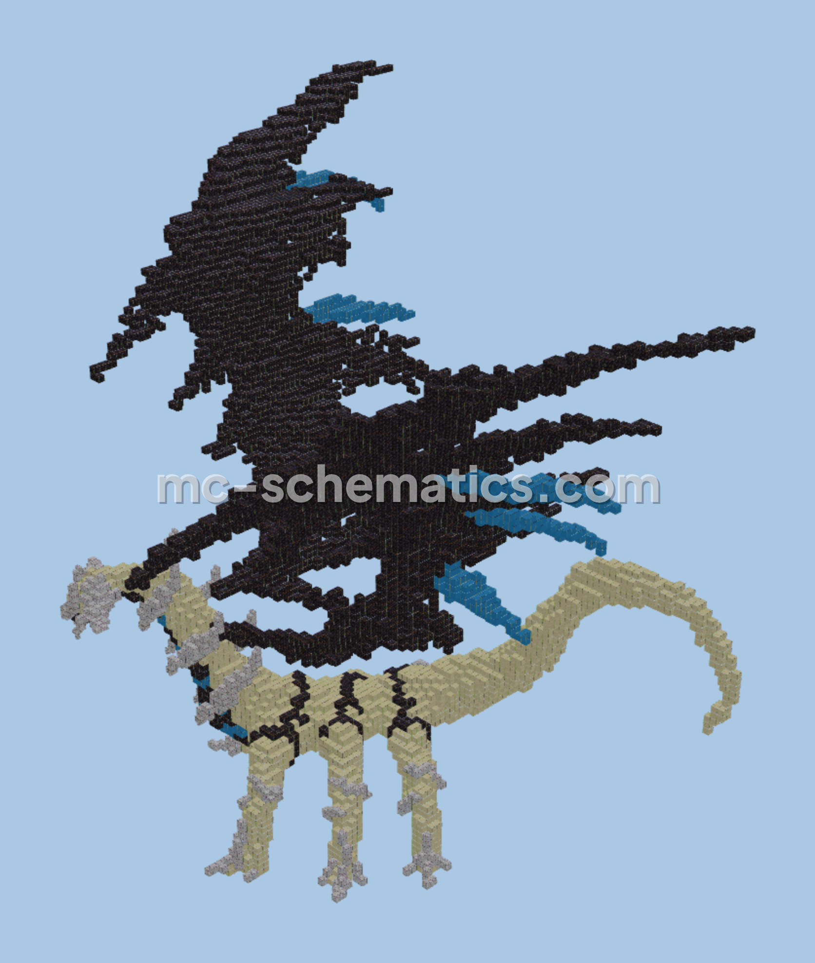 Shiny Gratina Structure Minecraft schematic preview