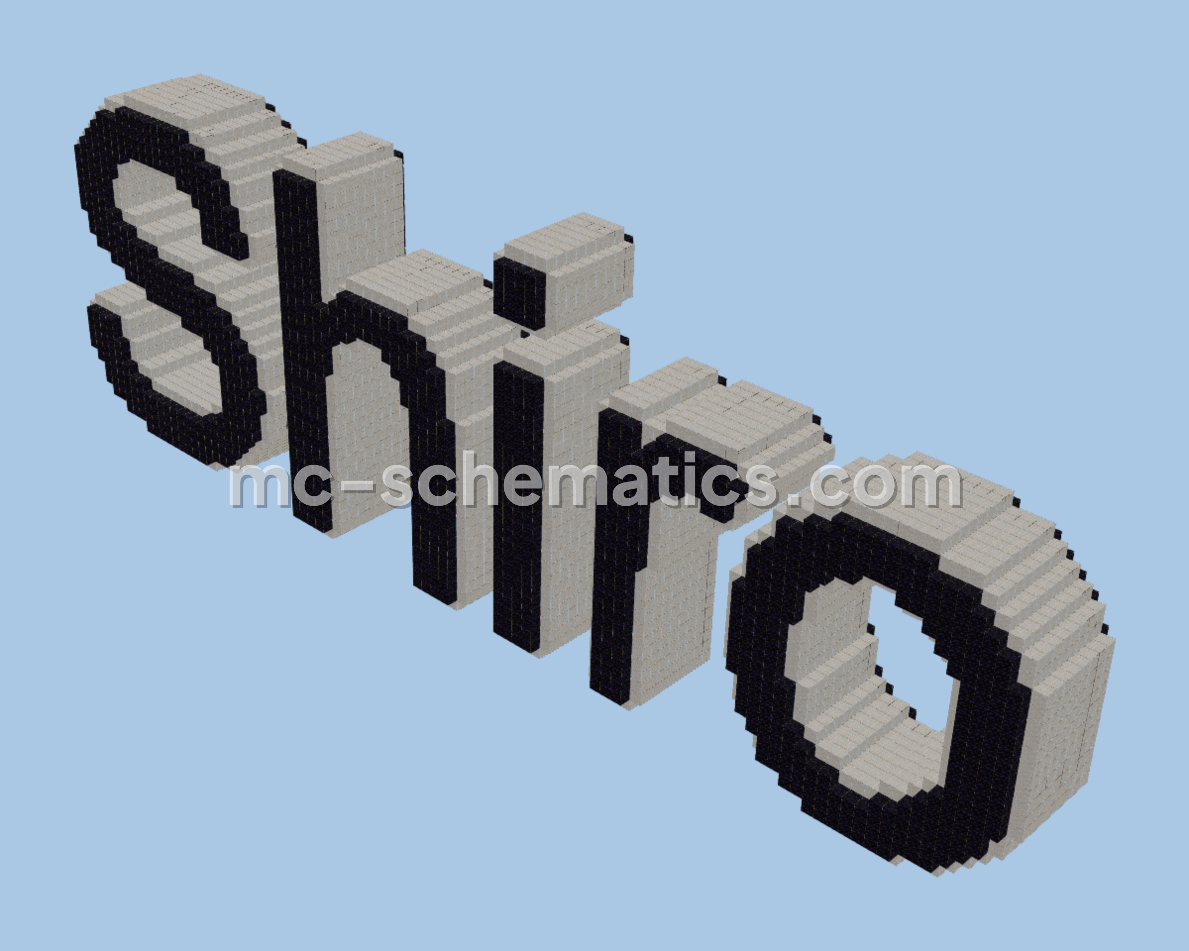 Shiro Castle Structure Minecraft schematic preview