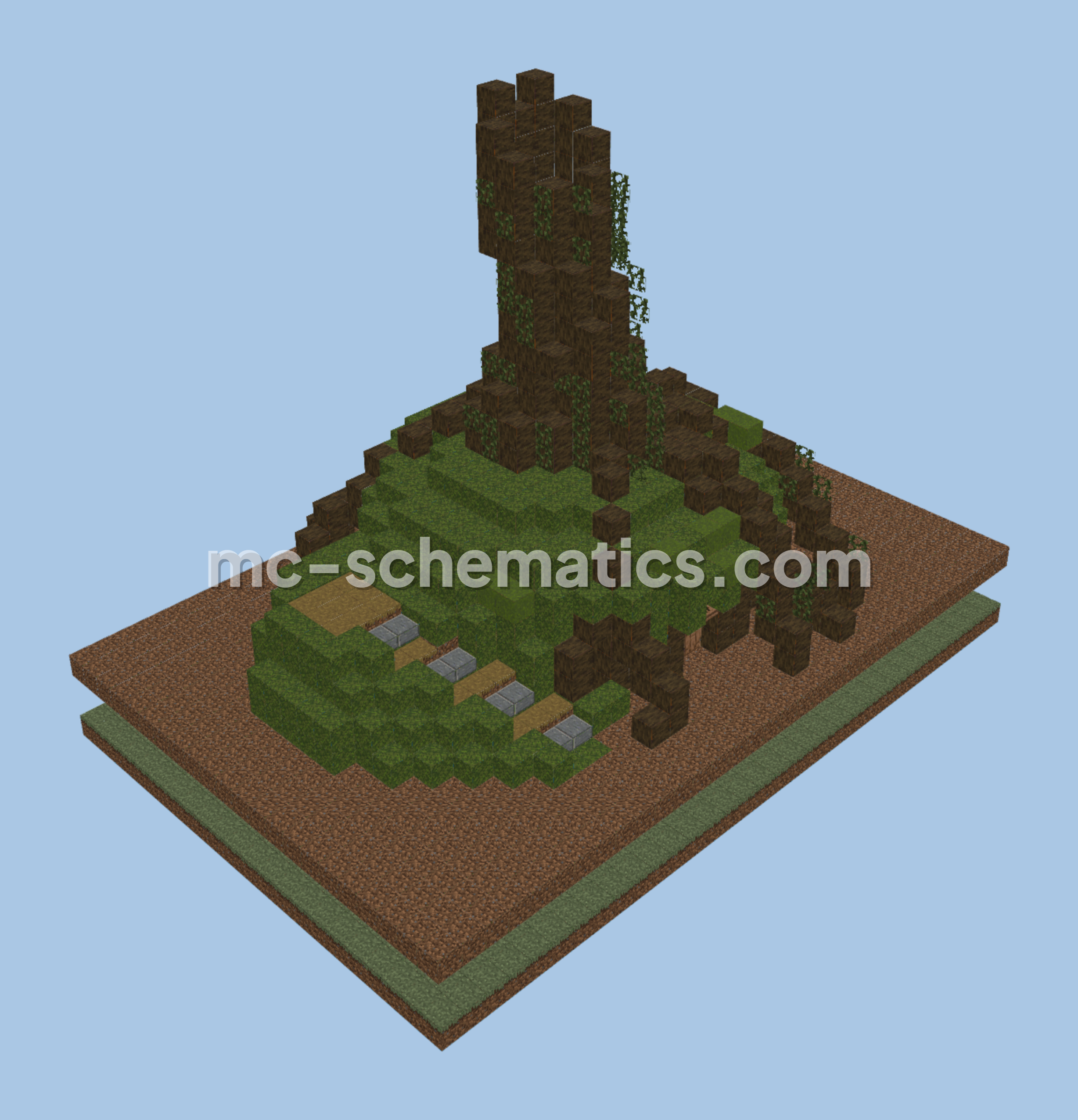 Shrek Swamp House & All Star Song Minecraft schematic preview