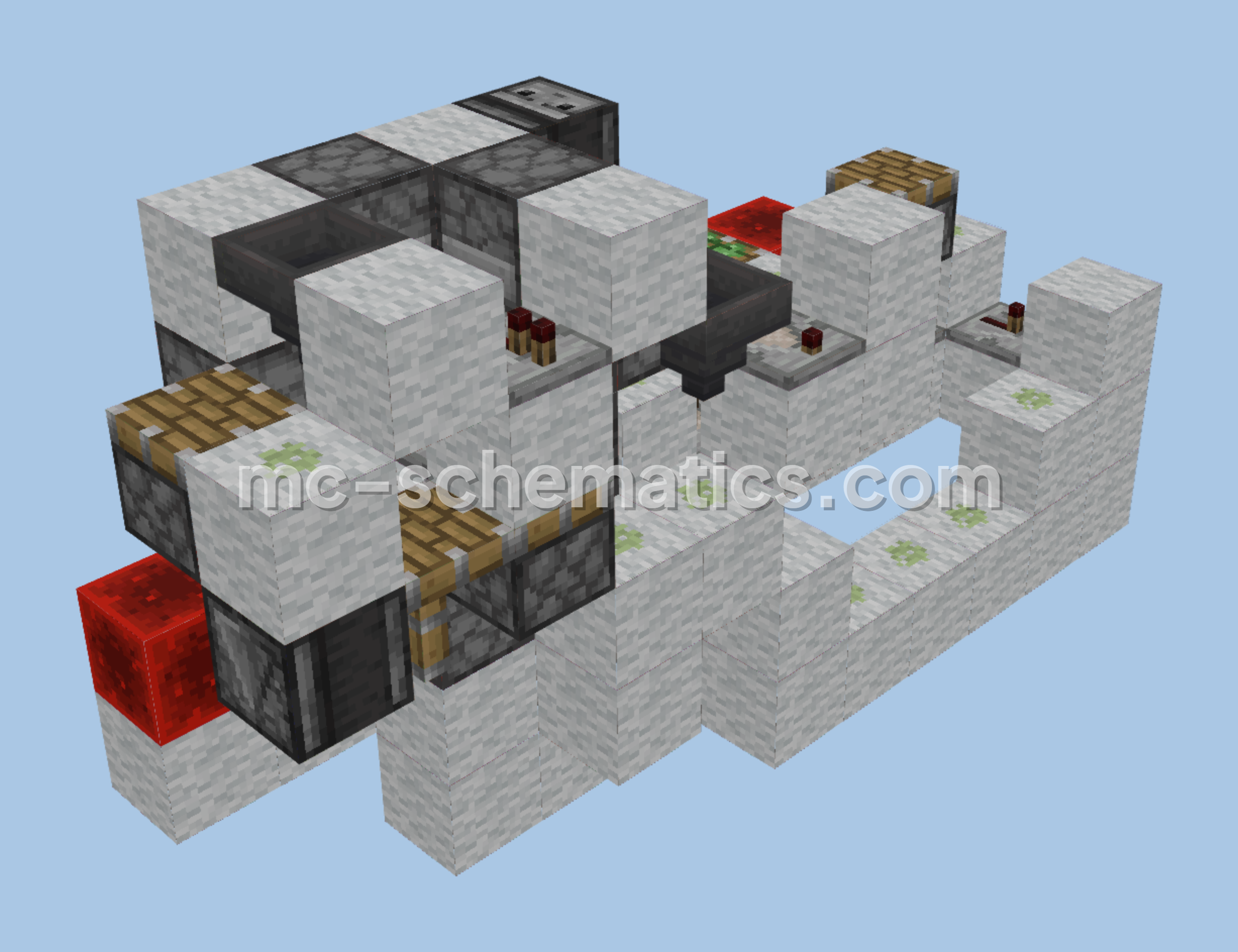 Shulker Box Item Loader With Max Stacks Minecraft schematic