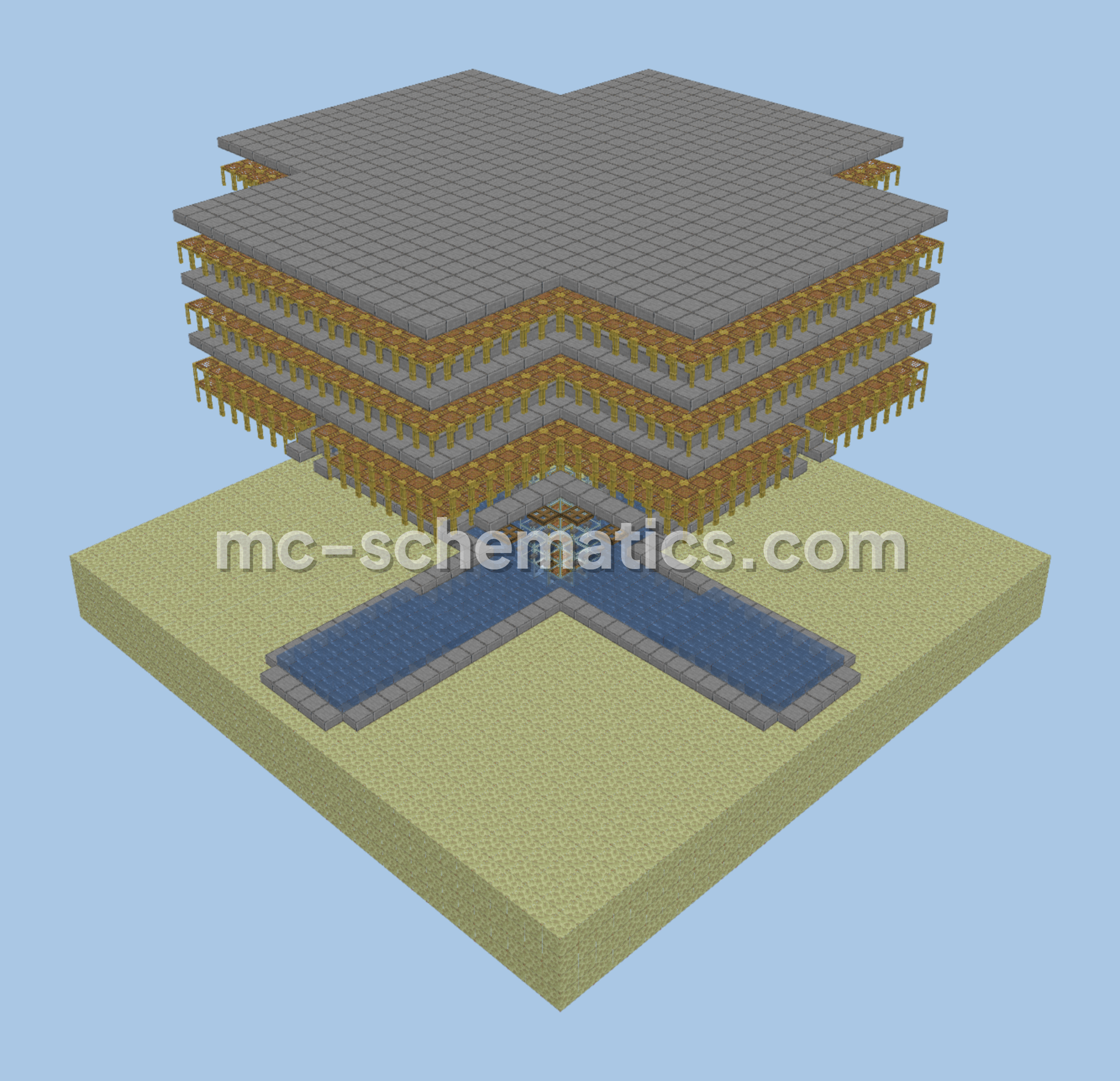 Shulker Farm For High Item Rates Minecraft schematic