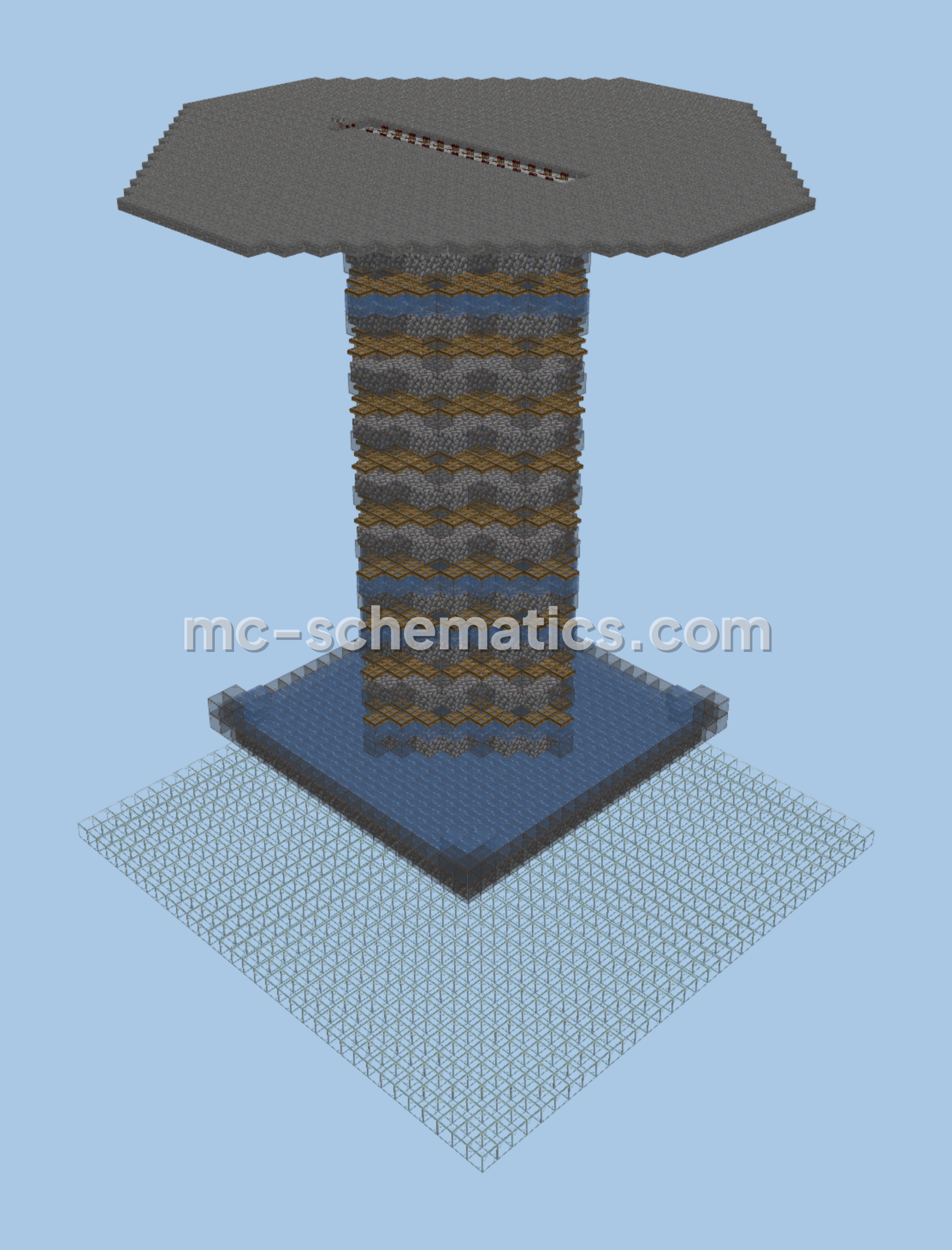Shulkercraft Creeper Farm 1.19+ Minecraft schematic preview