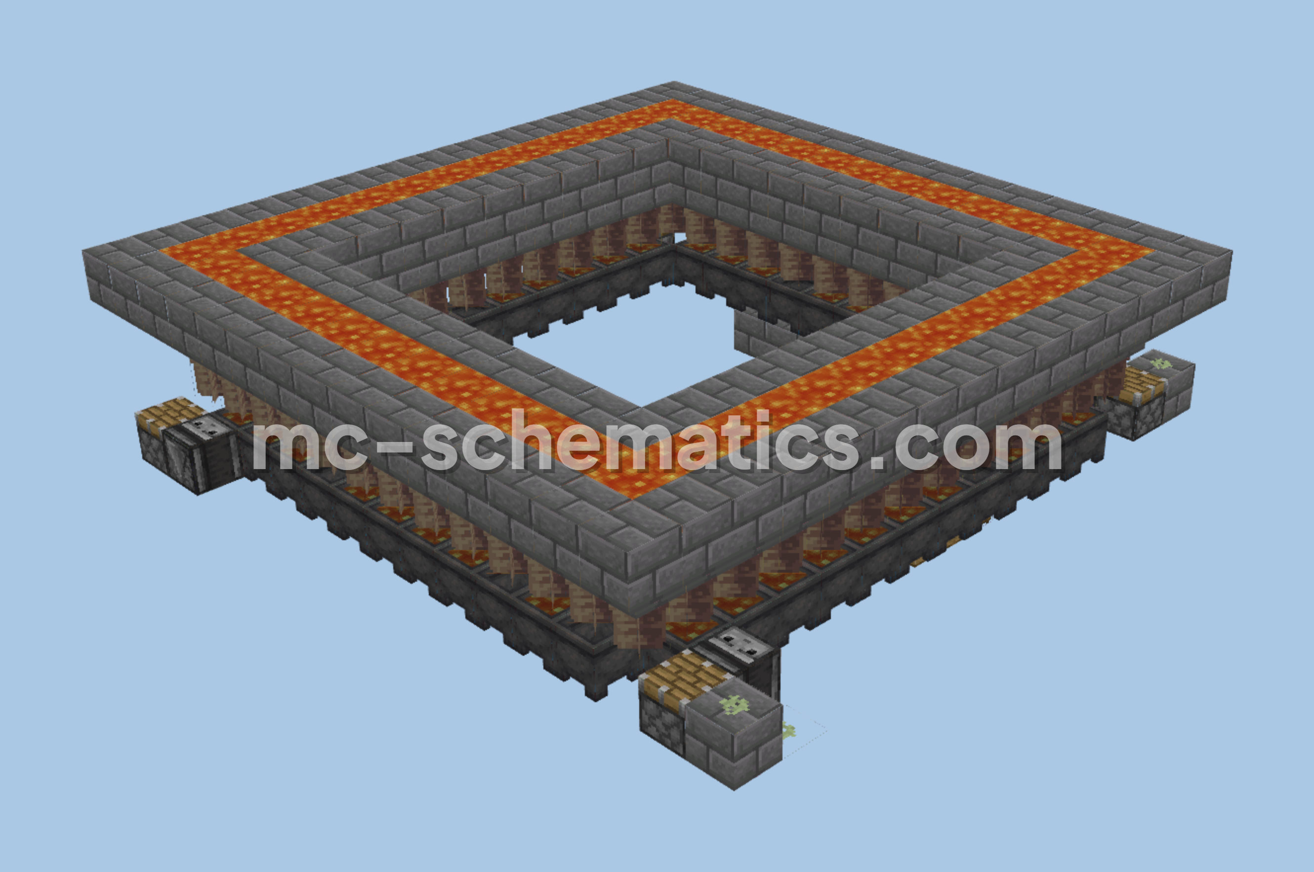 Shulkercraft Lava Farm Minecraft schematic preview