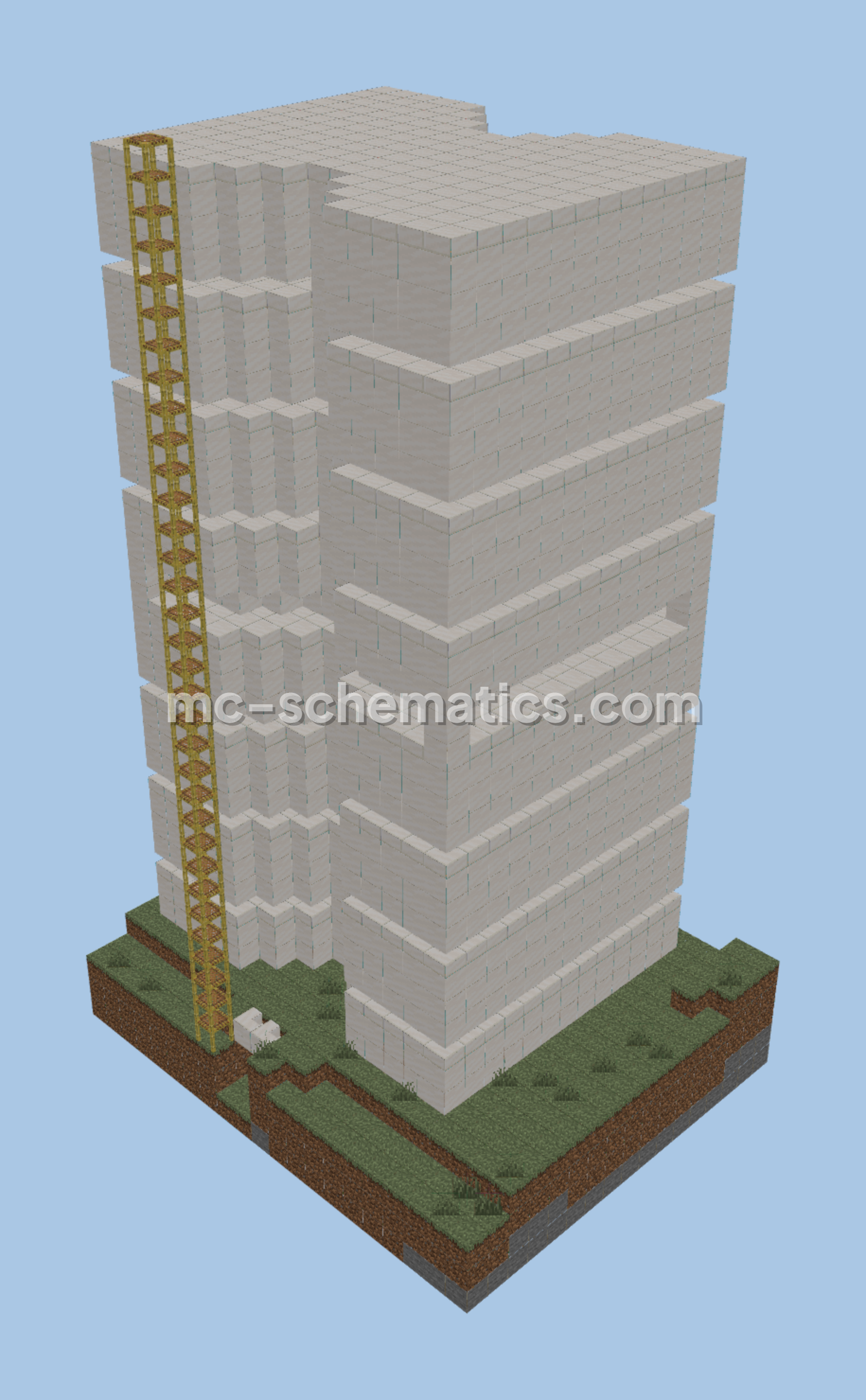 Simple Gunpowder Farm Minecraft schematic preview