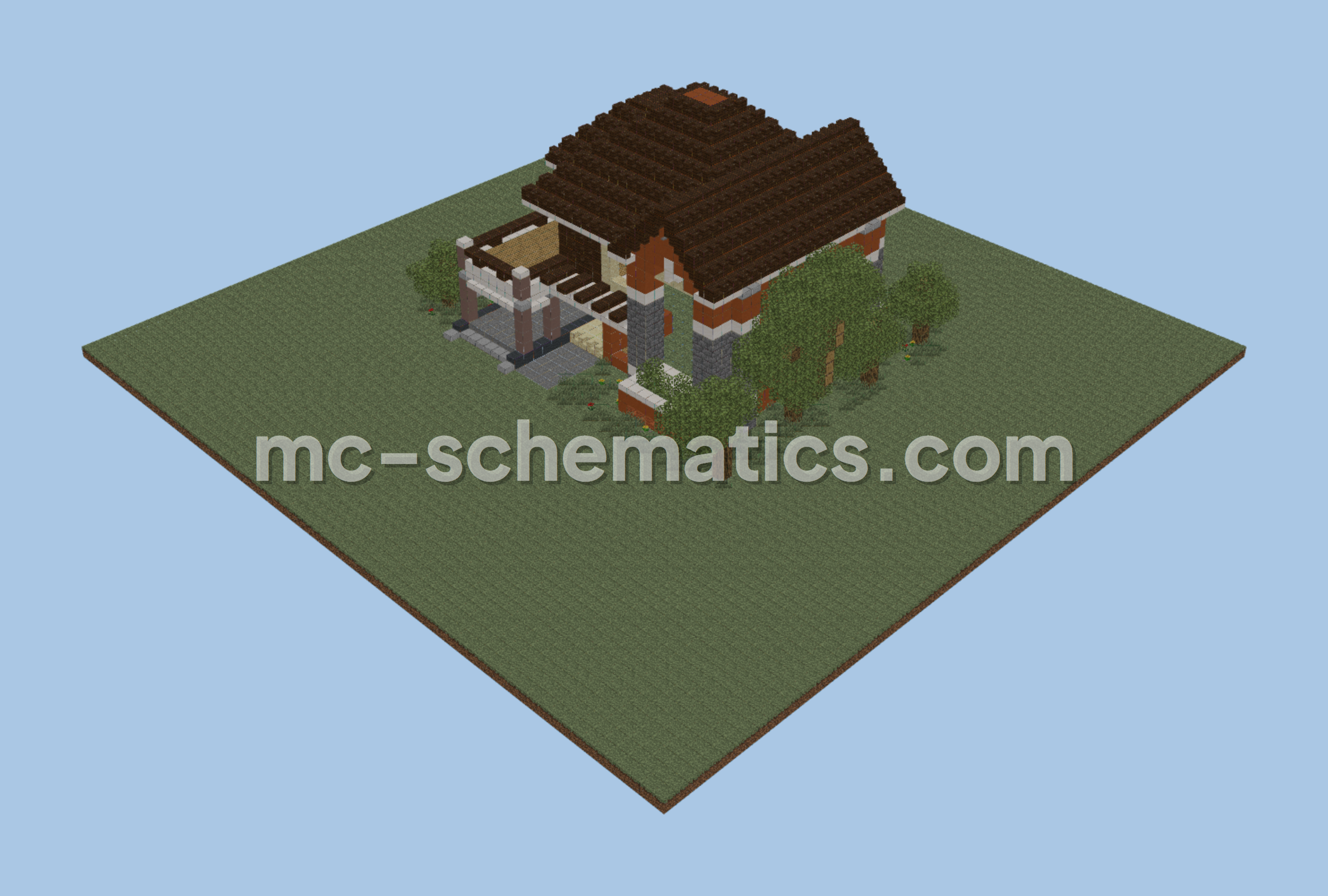 Simple Home Design Minecraft schematic preview