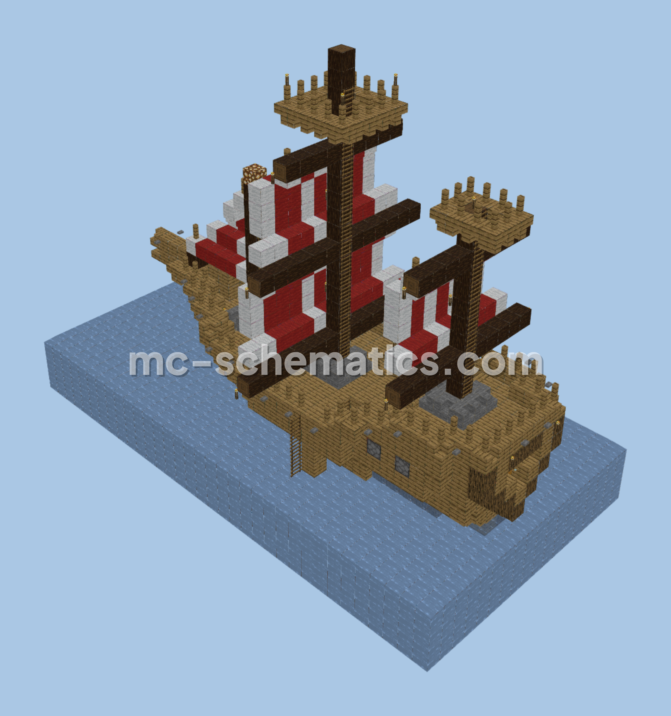 Simple Minecraft Boat Minecraft schematic preview