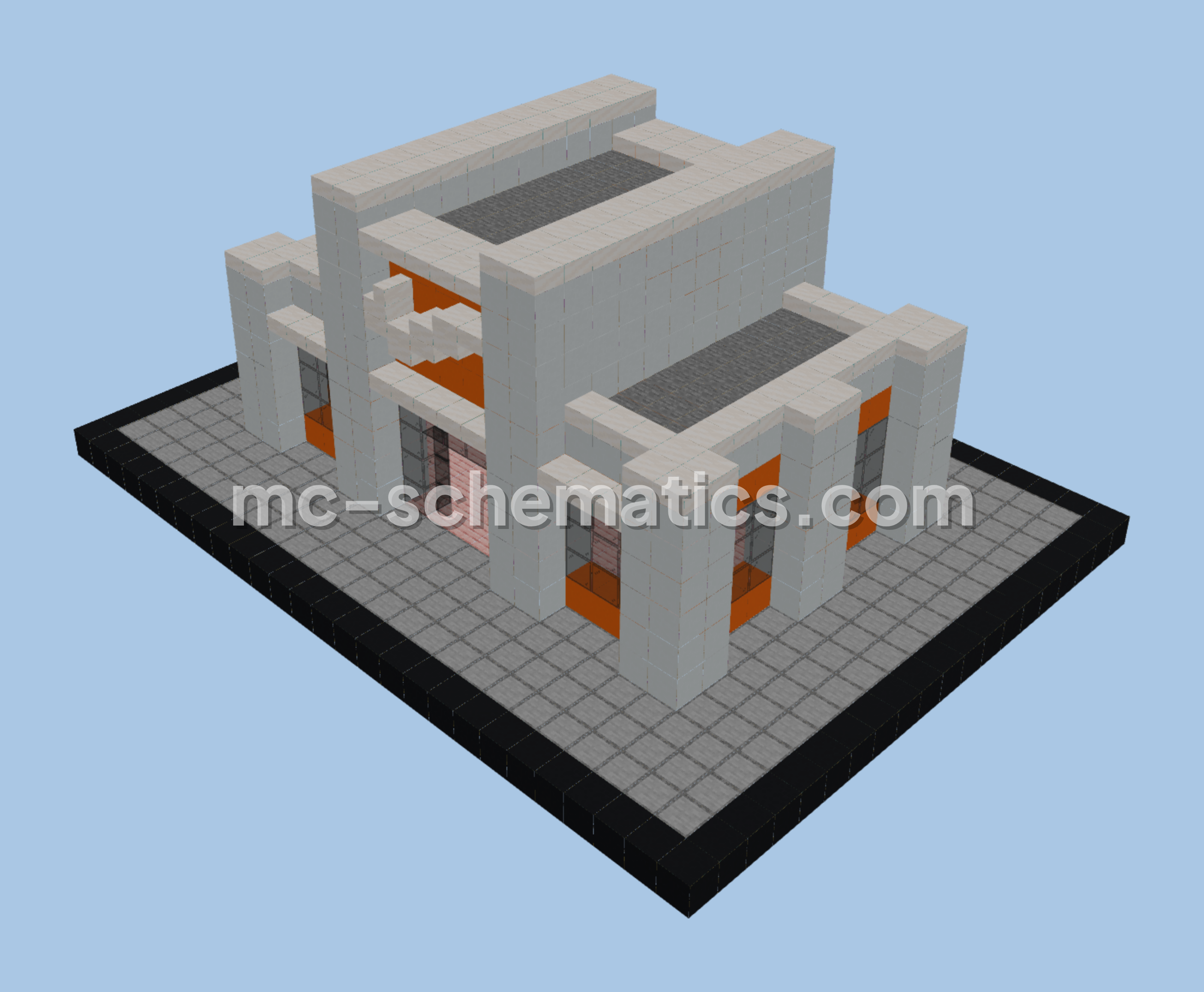 Simple Nike Store With Interior Minecraft schematic preview