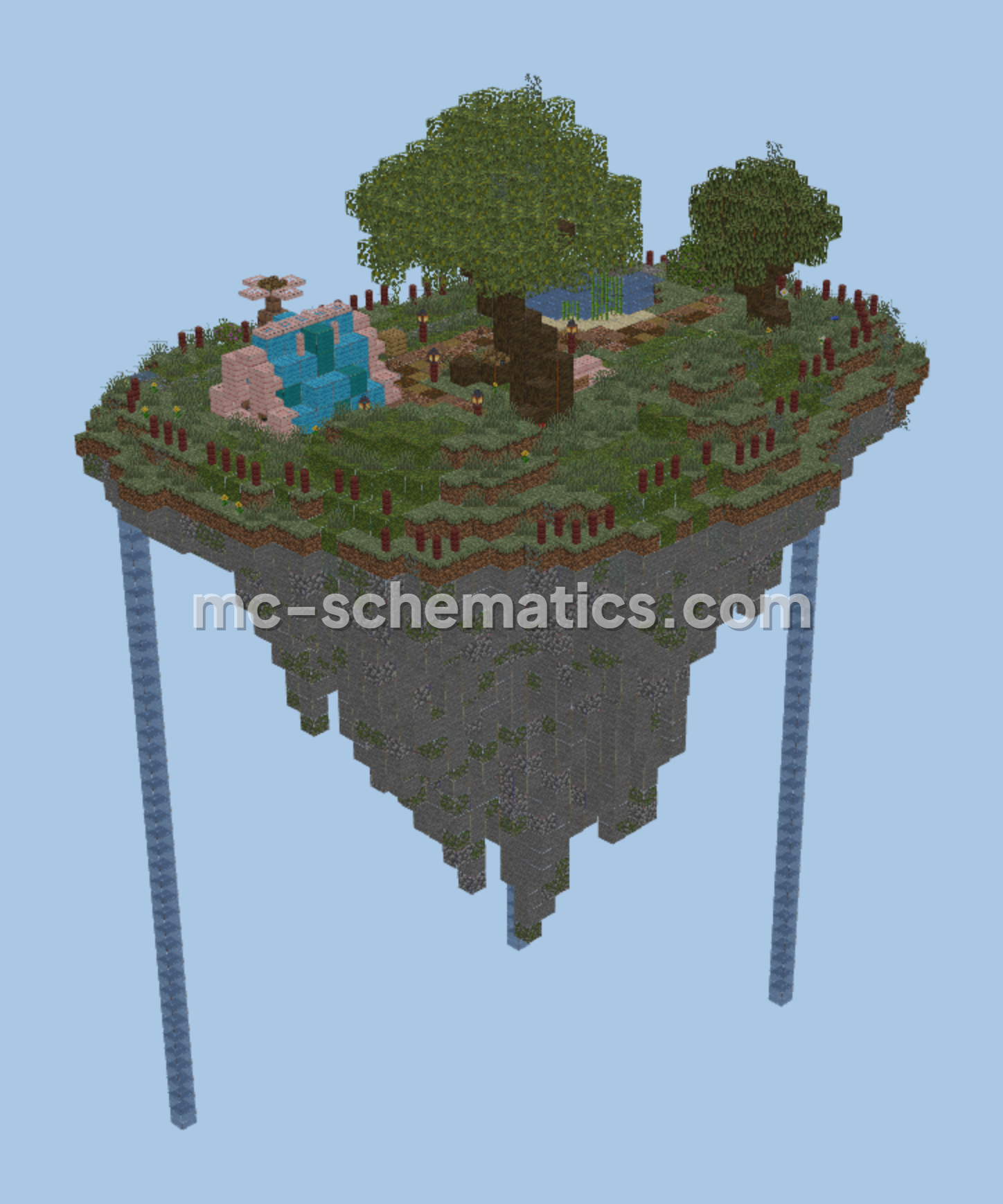Simple Skyblock Schematic Minecraft schematic preview