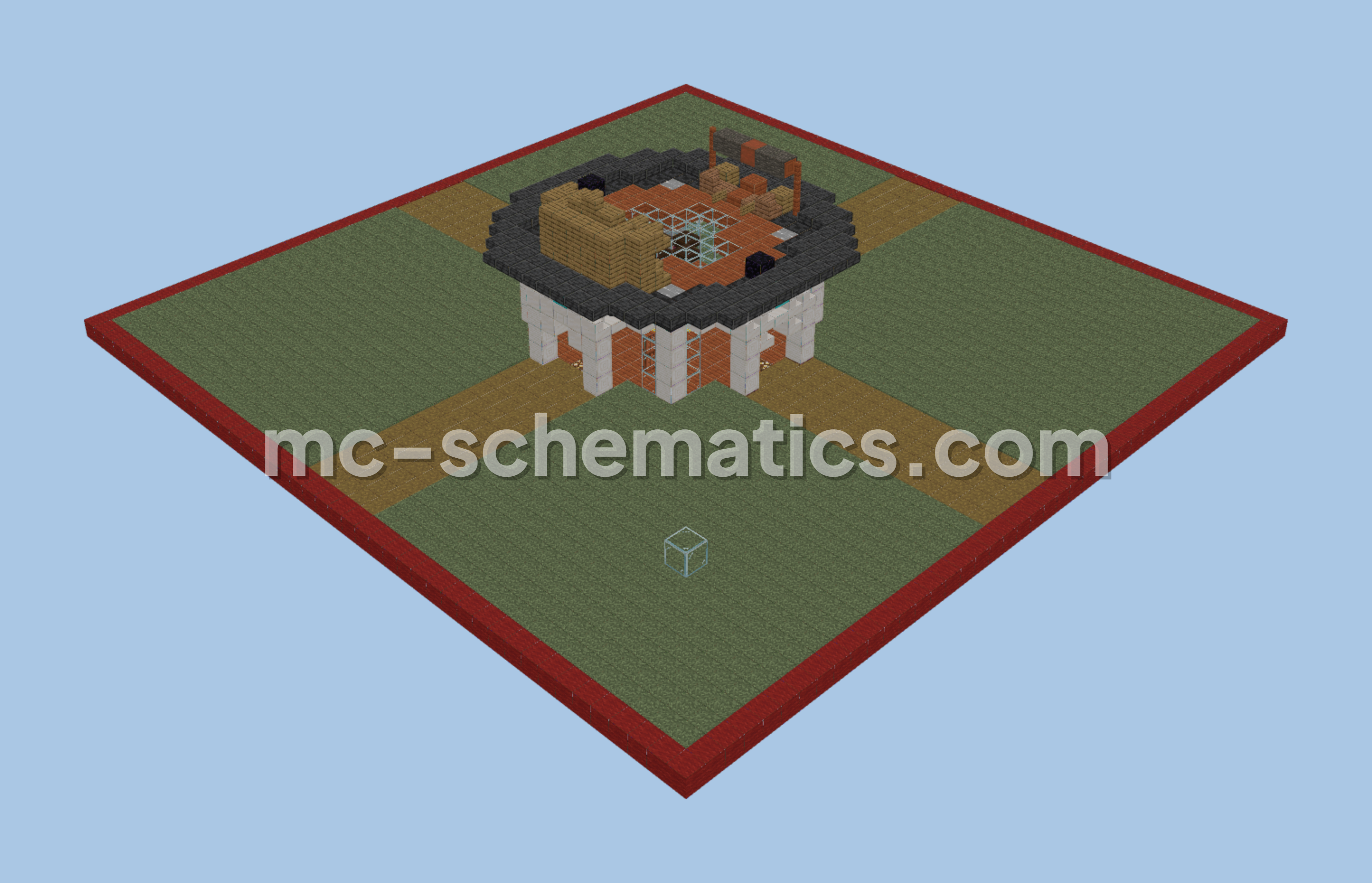 Simple SMP Spawn Structure Minecraft schematic preview