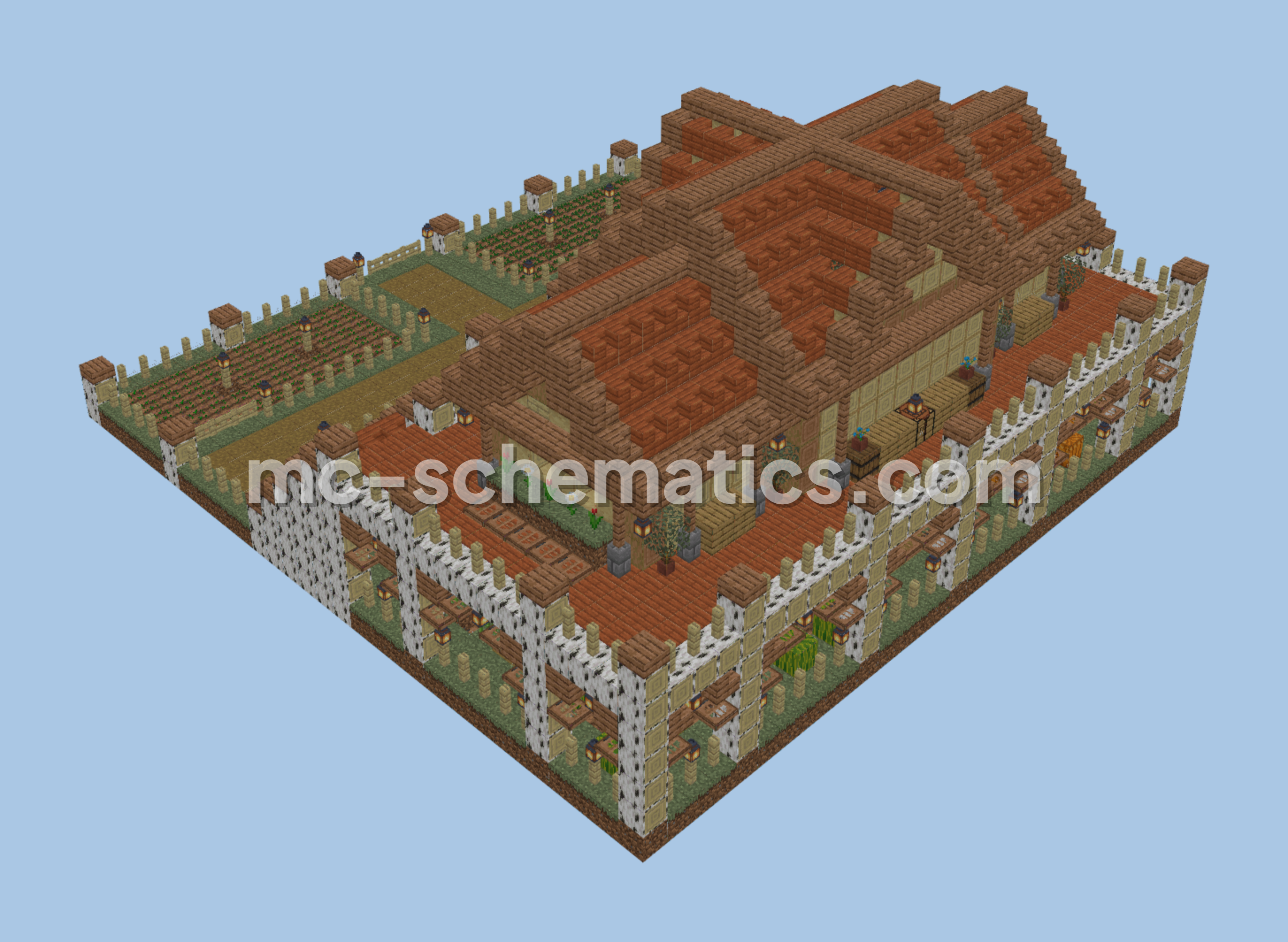 Small Oak Starter House Minecraft schematic preview