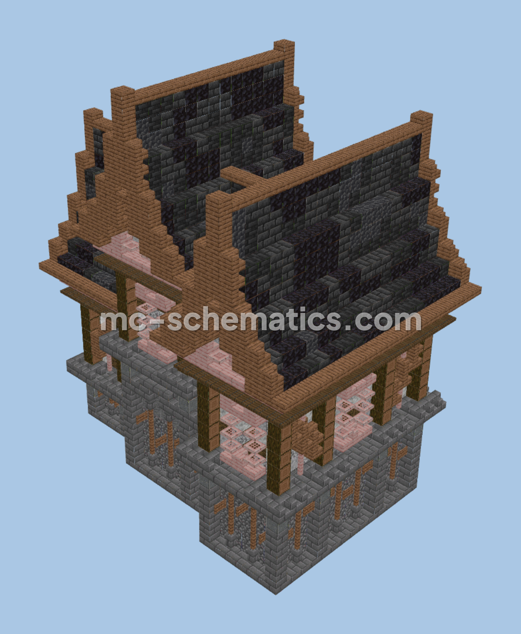 Simple Starter House Minecraft schematic preview