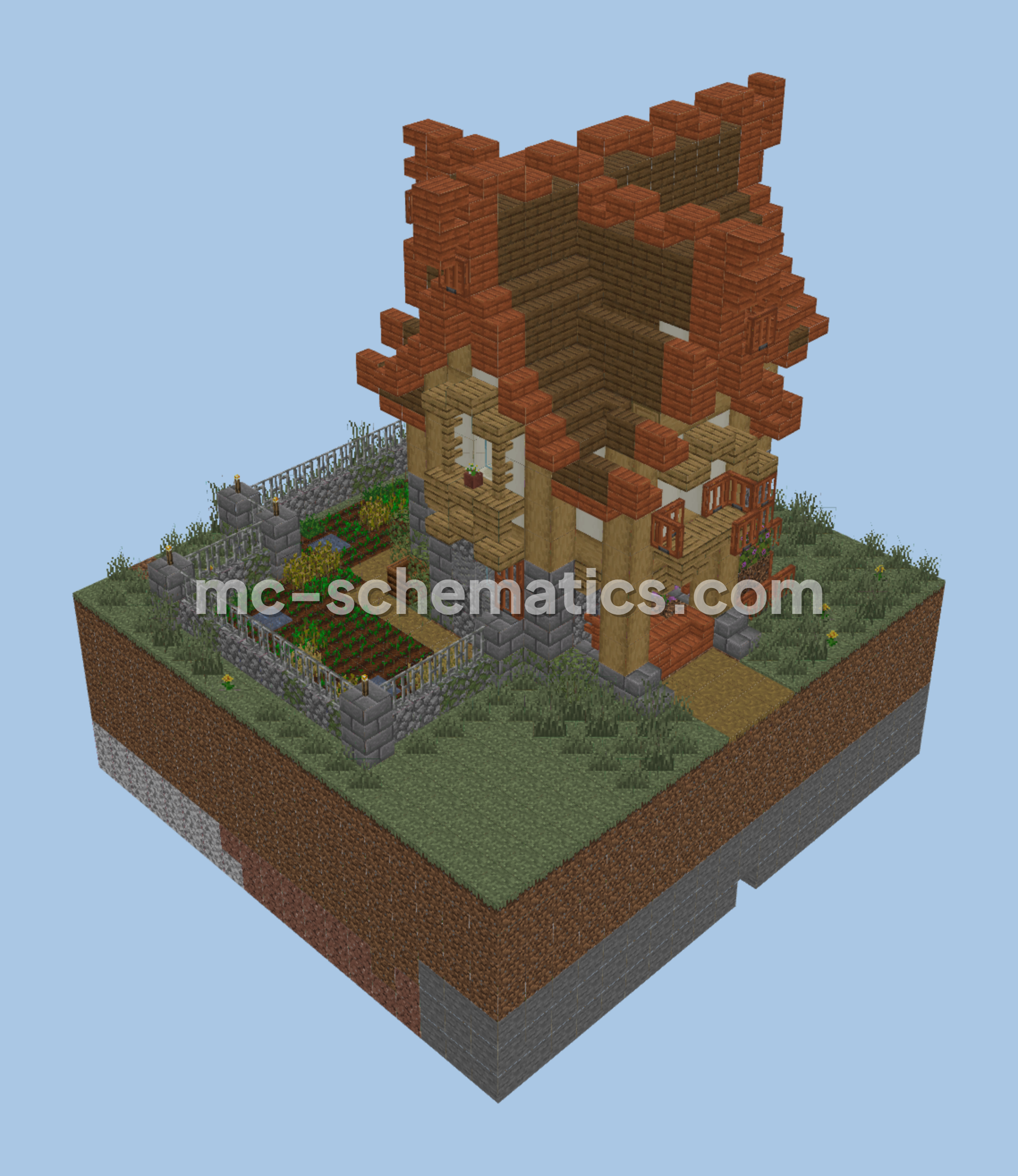 Simple Survival Starter Home Minecraft schematic