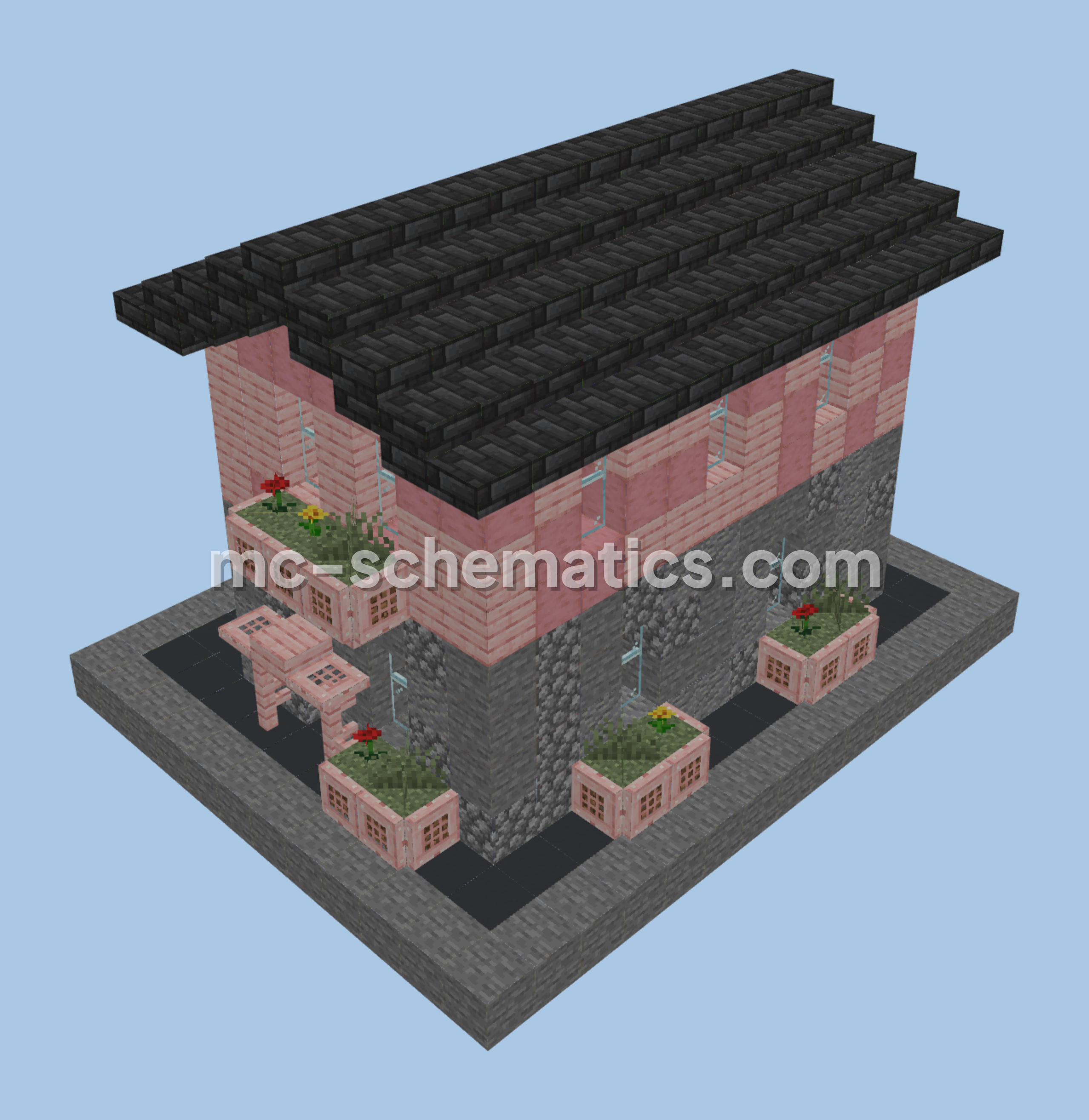 Simple Survival Starter House Minecraft schematic preview