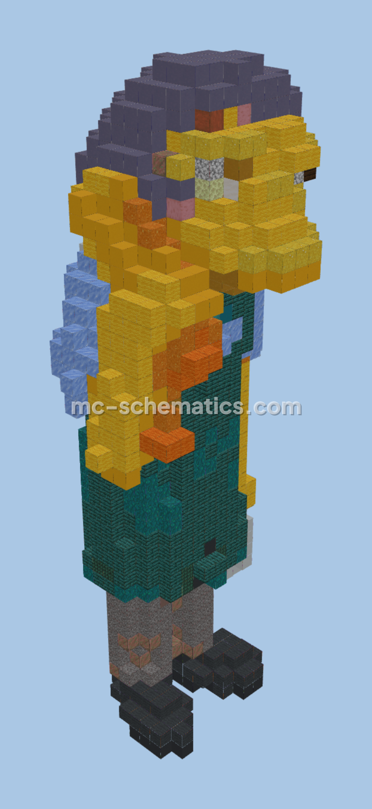 Simpsons Moe's Tavern Building Minecraft schematic preview