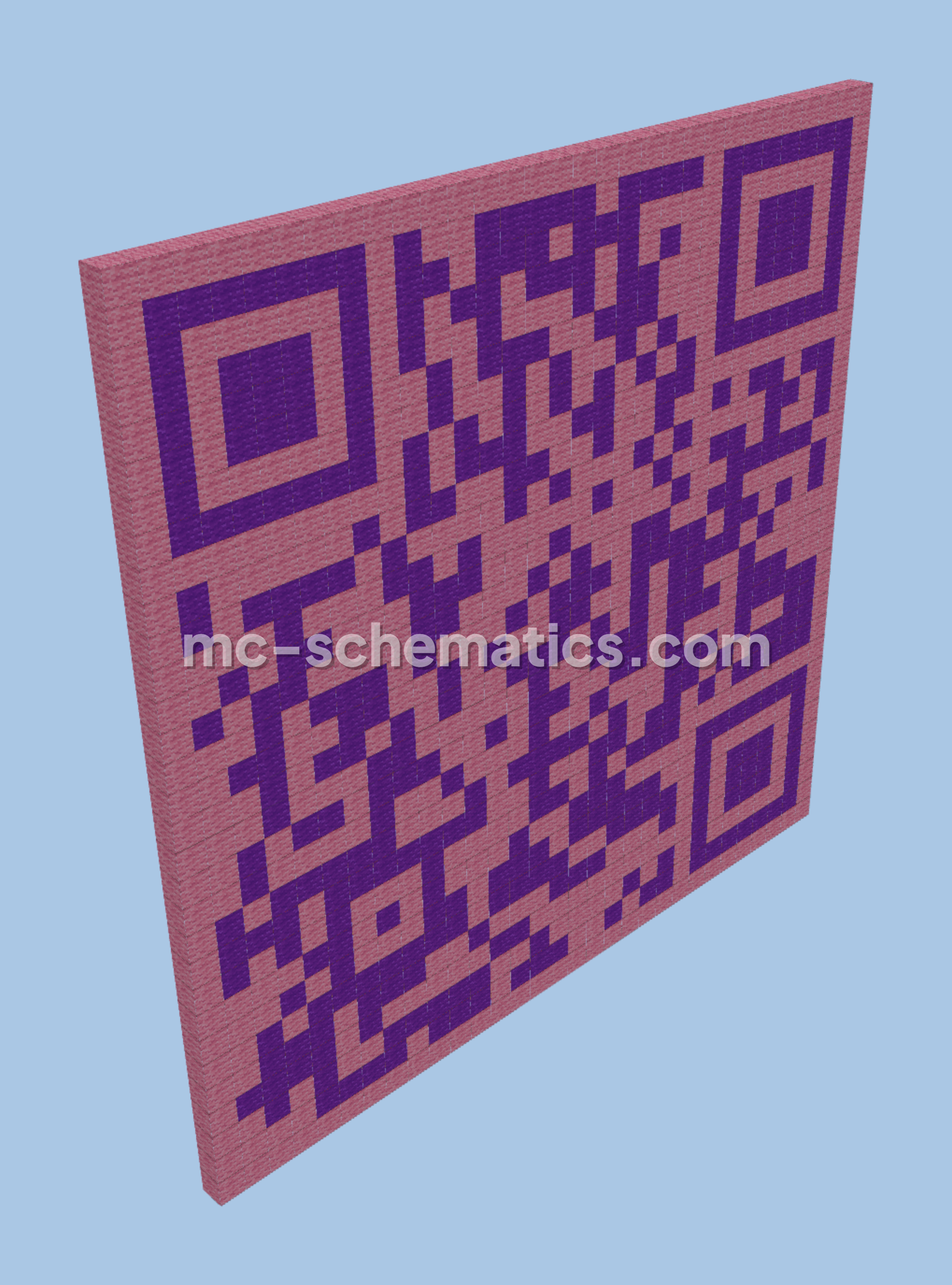 Singing QR Code for Servers Minecraft schematic preview