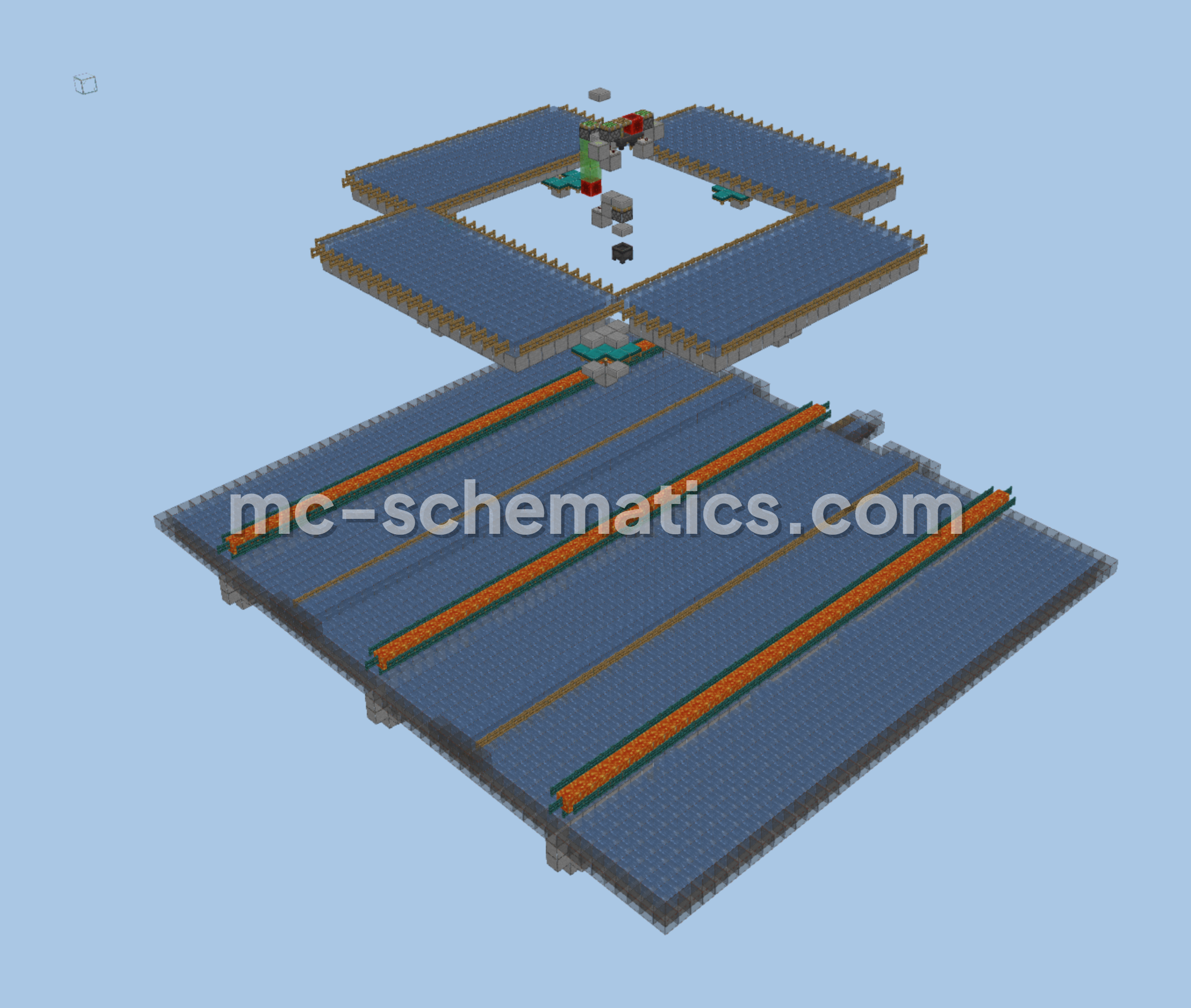 Single Module Aurigas Iron Farm Minecraft schematic preview