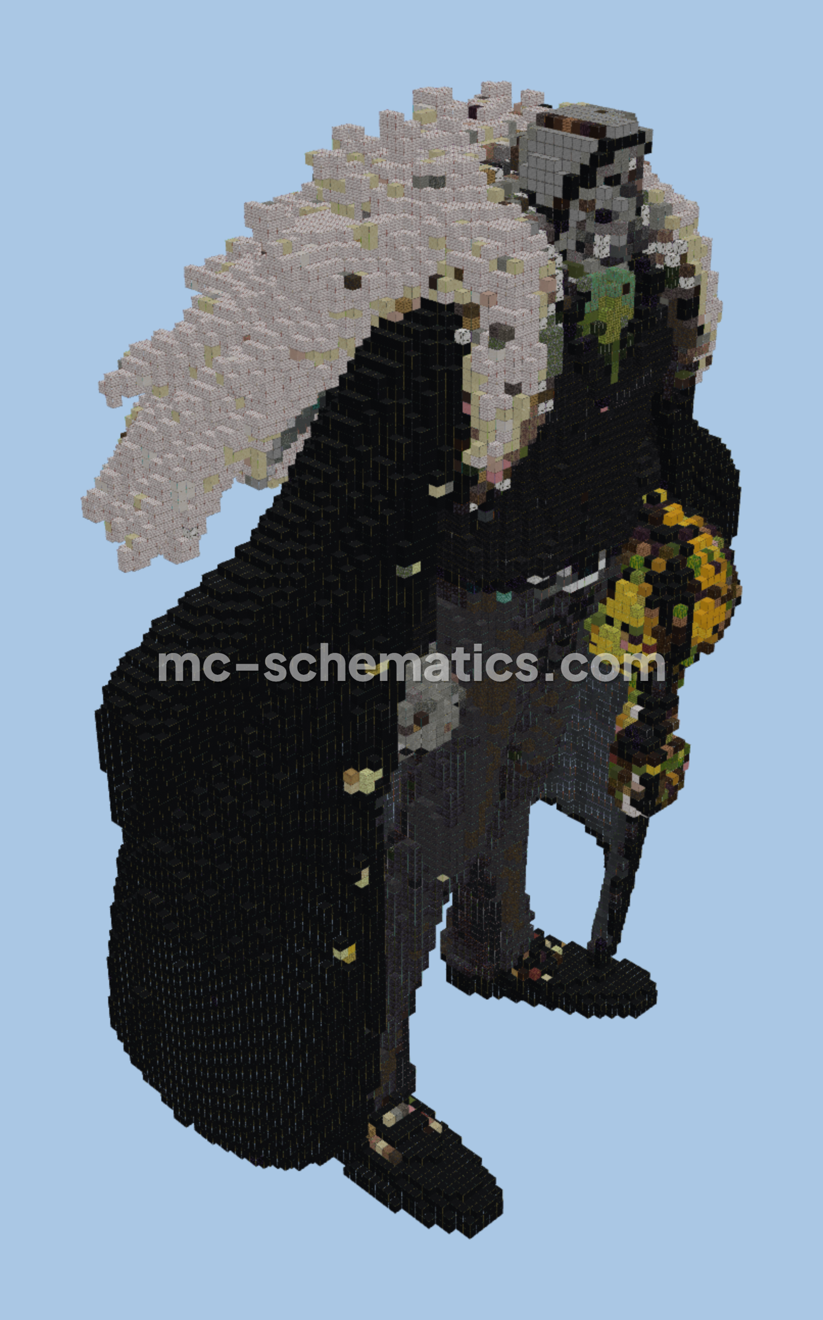 Sir Crocodile One Piece Build Minecraft schematic preview