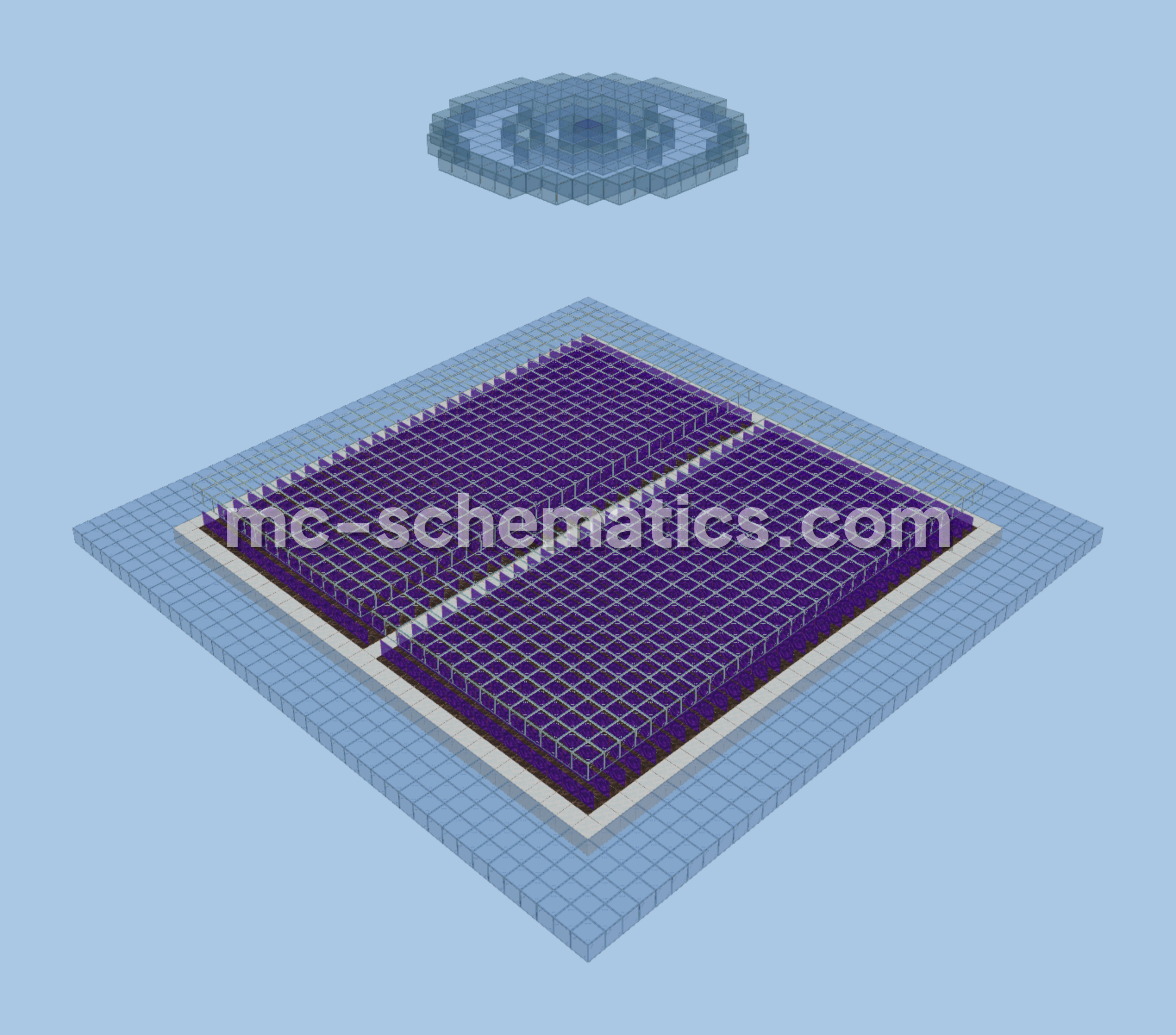 Skeleton Mob Grinder Farm Minecraft schematic preview