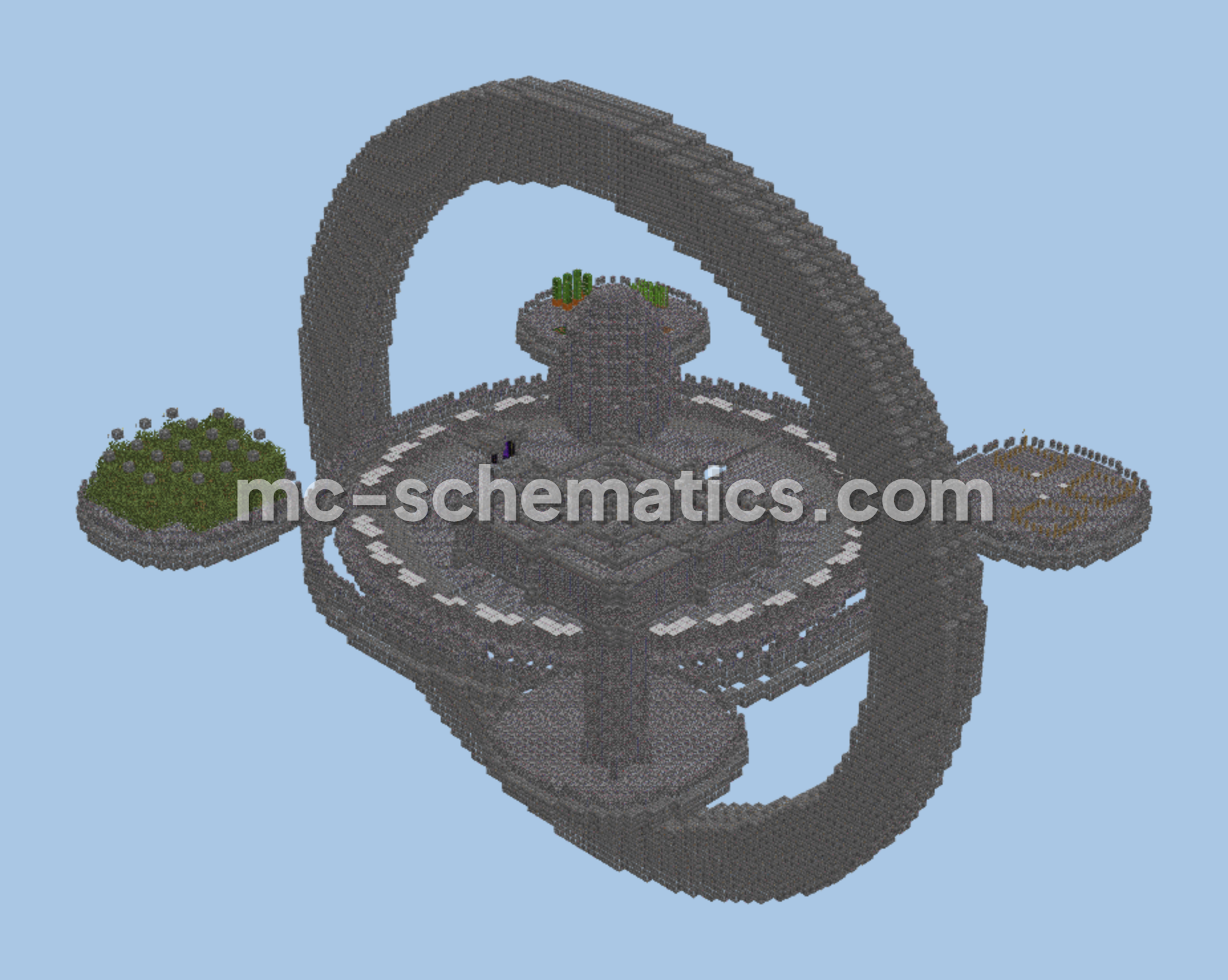 Skyblock Floating Island Minecraft schematic preview