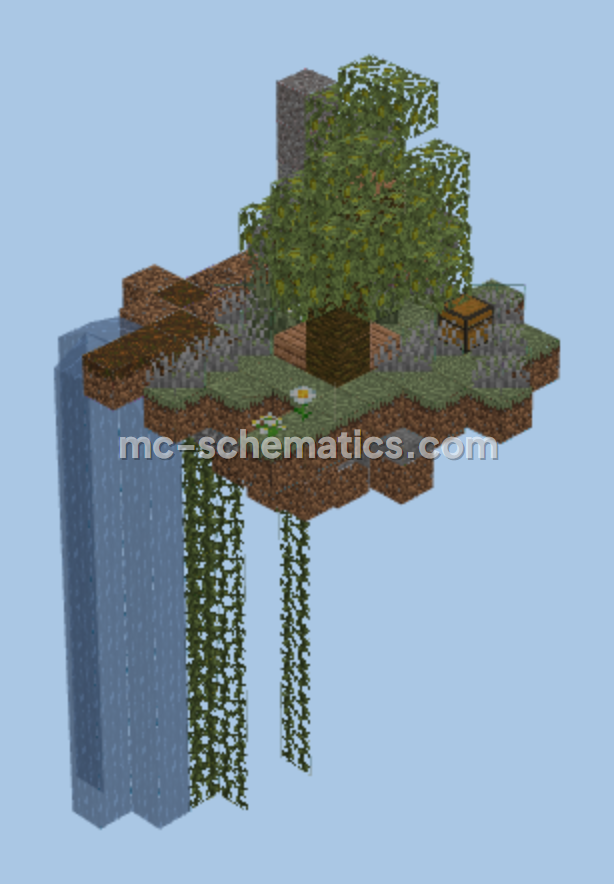 Skyblock Island Base Minecraft schematic preview