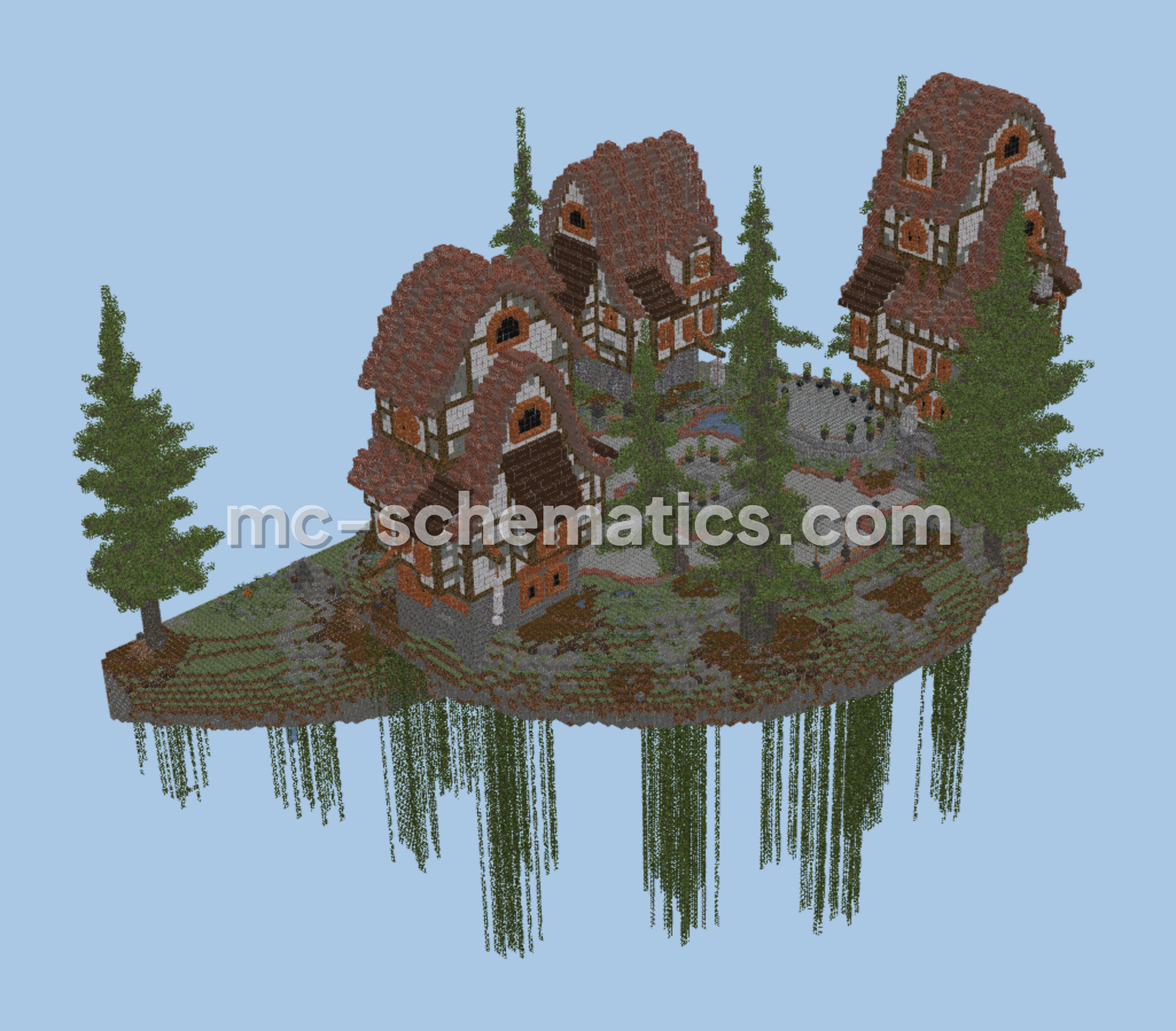 Skyblock Island Spawn Minecraft schematic preview