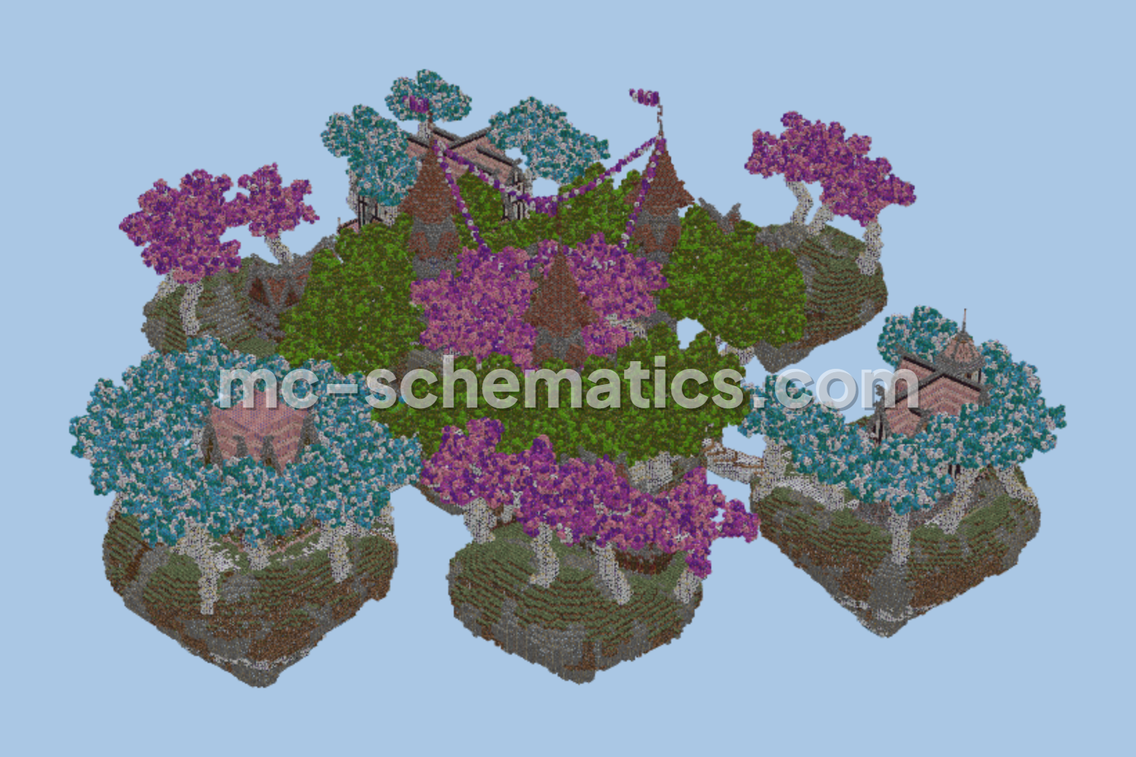 Skyblock Spawn Island Minecraft schematic preview