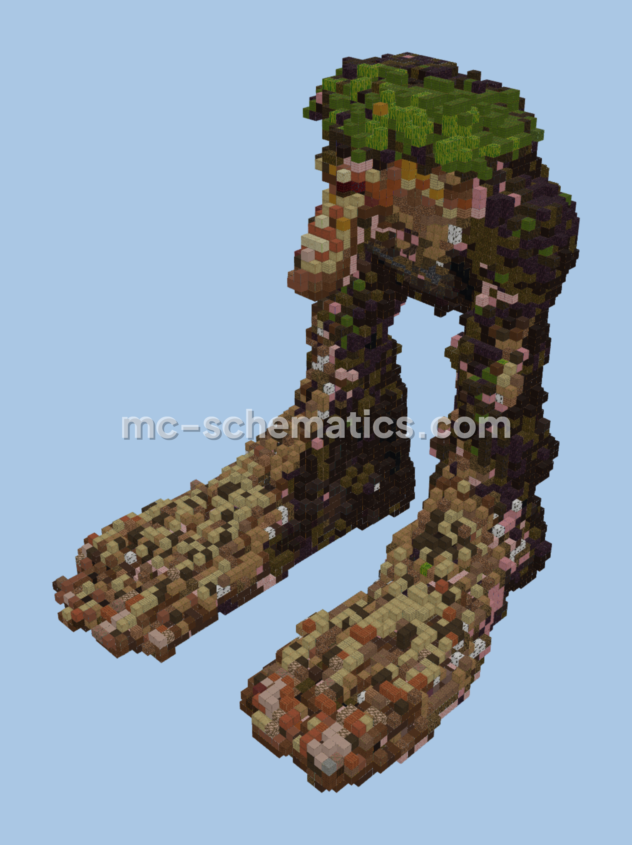 Small Brr Brr Patapim Statue Minecraft schematic preview