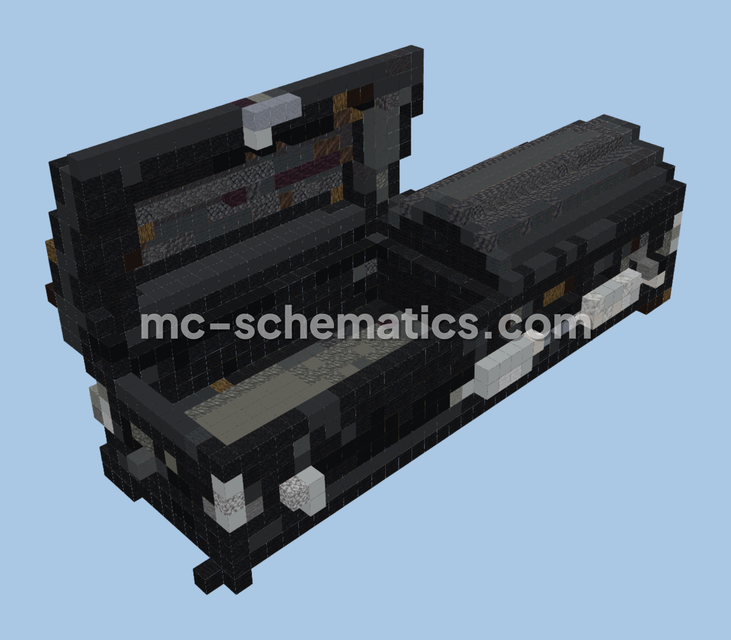 Small Coffin Decoration Minecraft schematic preview
