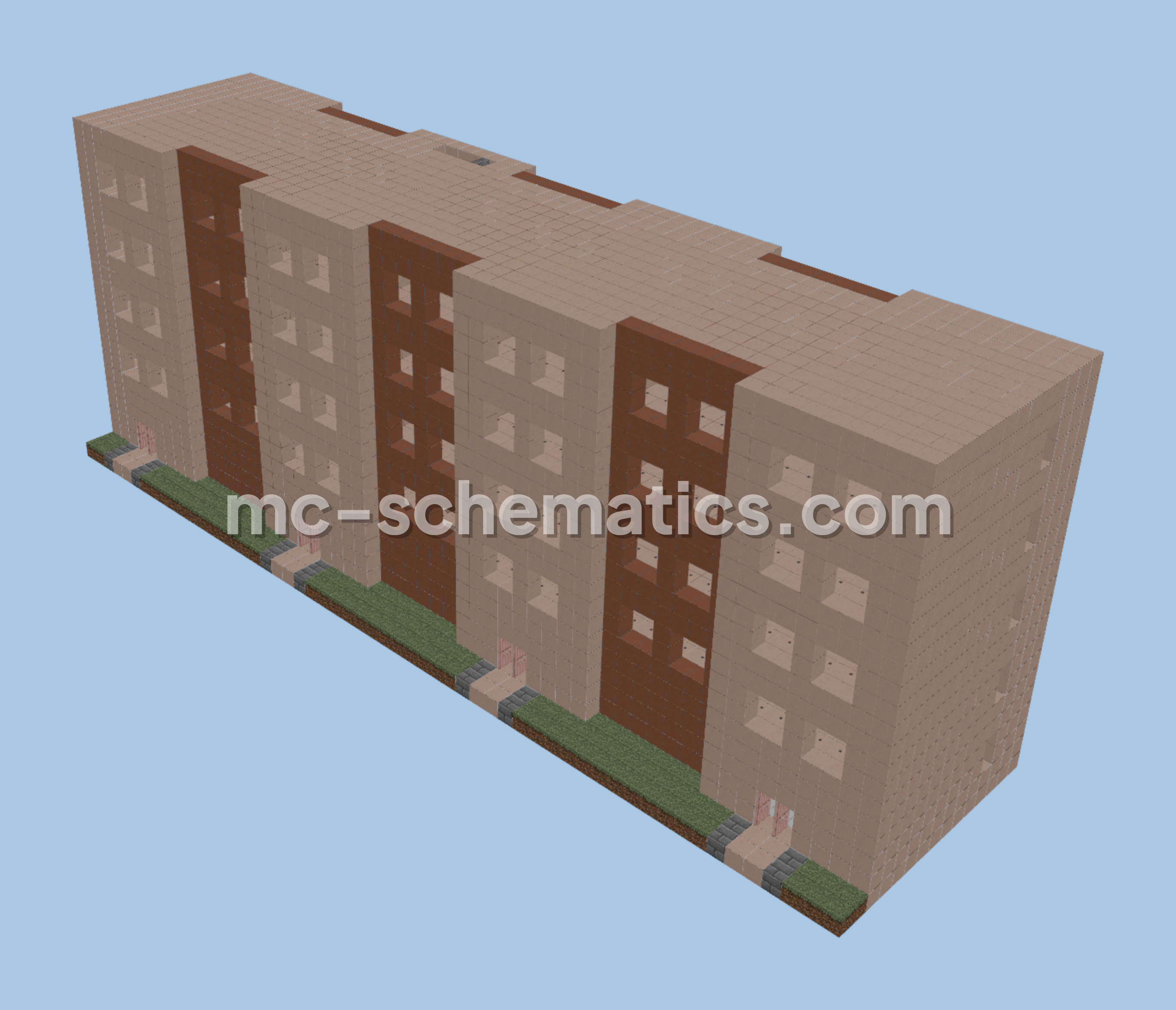 Small Condominium Living Center Minecraft schematic preview