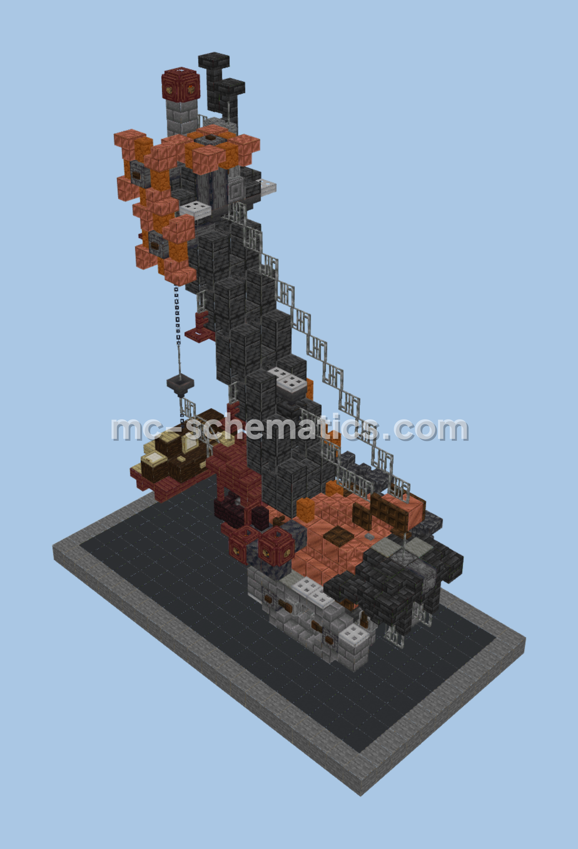 Small Crane Build Minecraft schematic preview