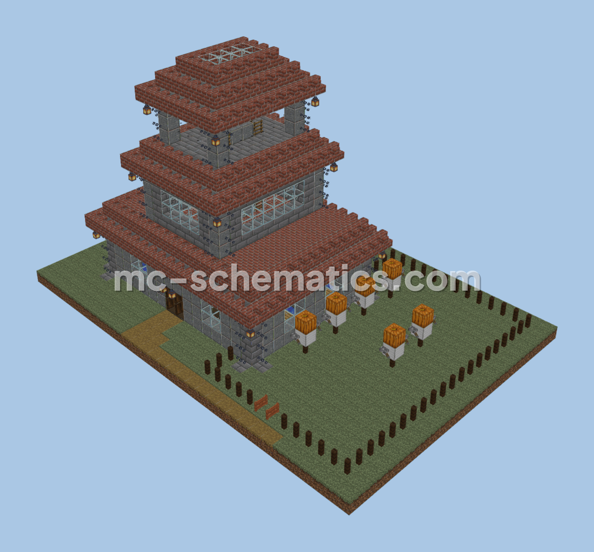 Small Guard Outpost Tower Minecraft schematic preview