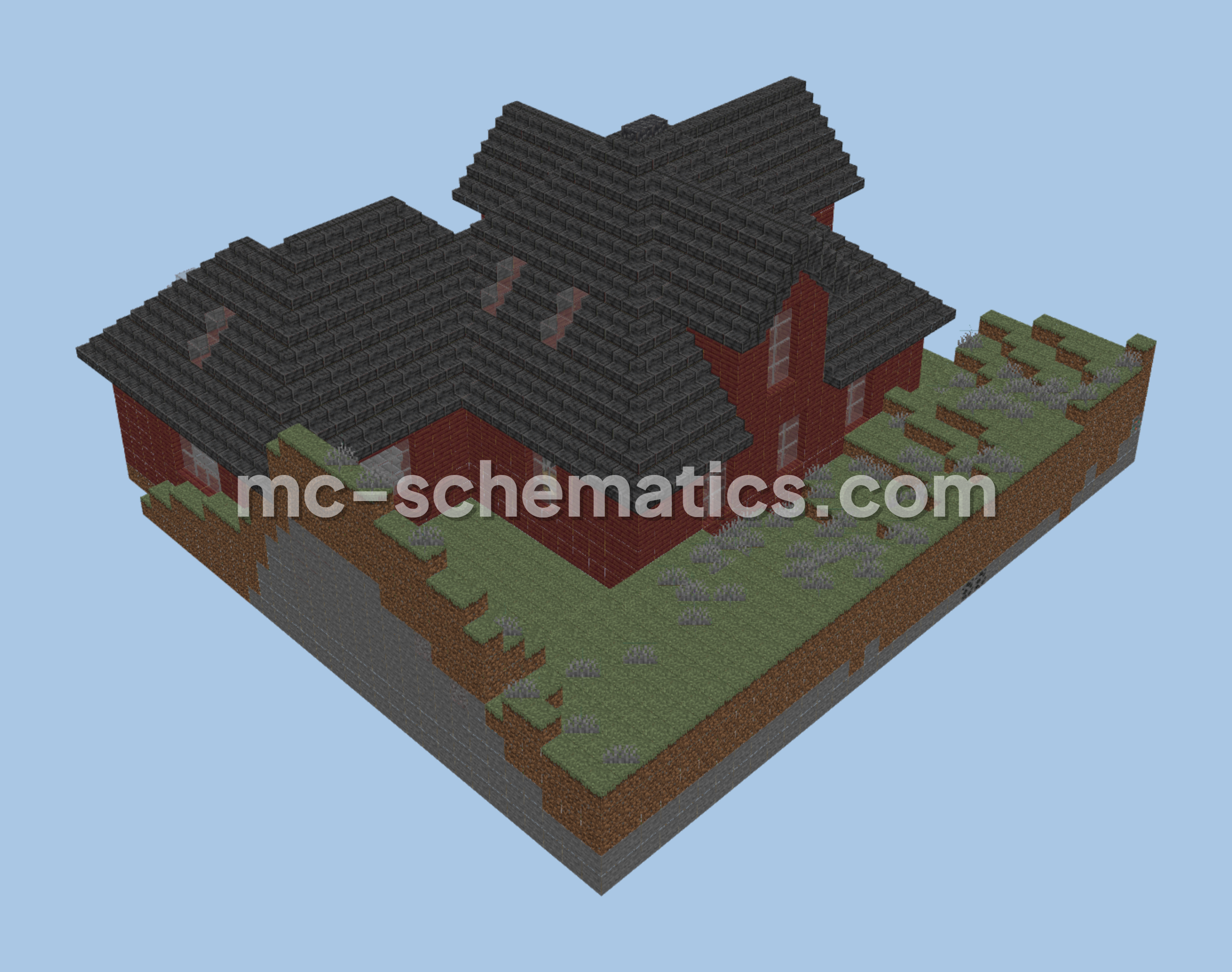 Small House With Attic Minecraft schematic preview