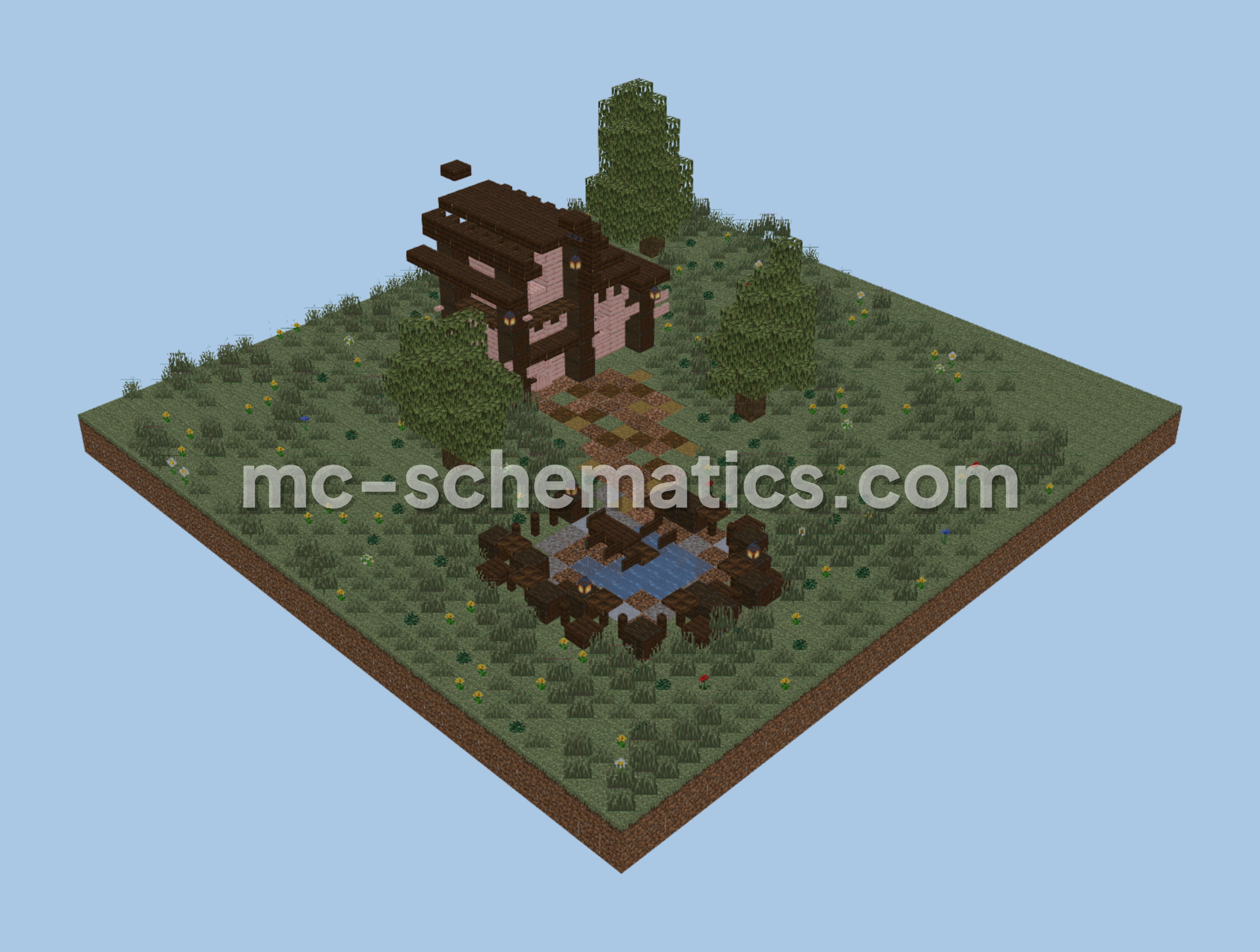 Cozy Granny's Small House Design Minecraft schematic preview