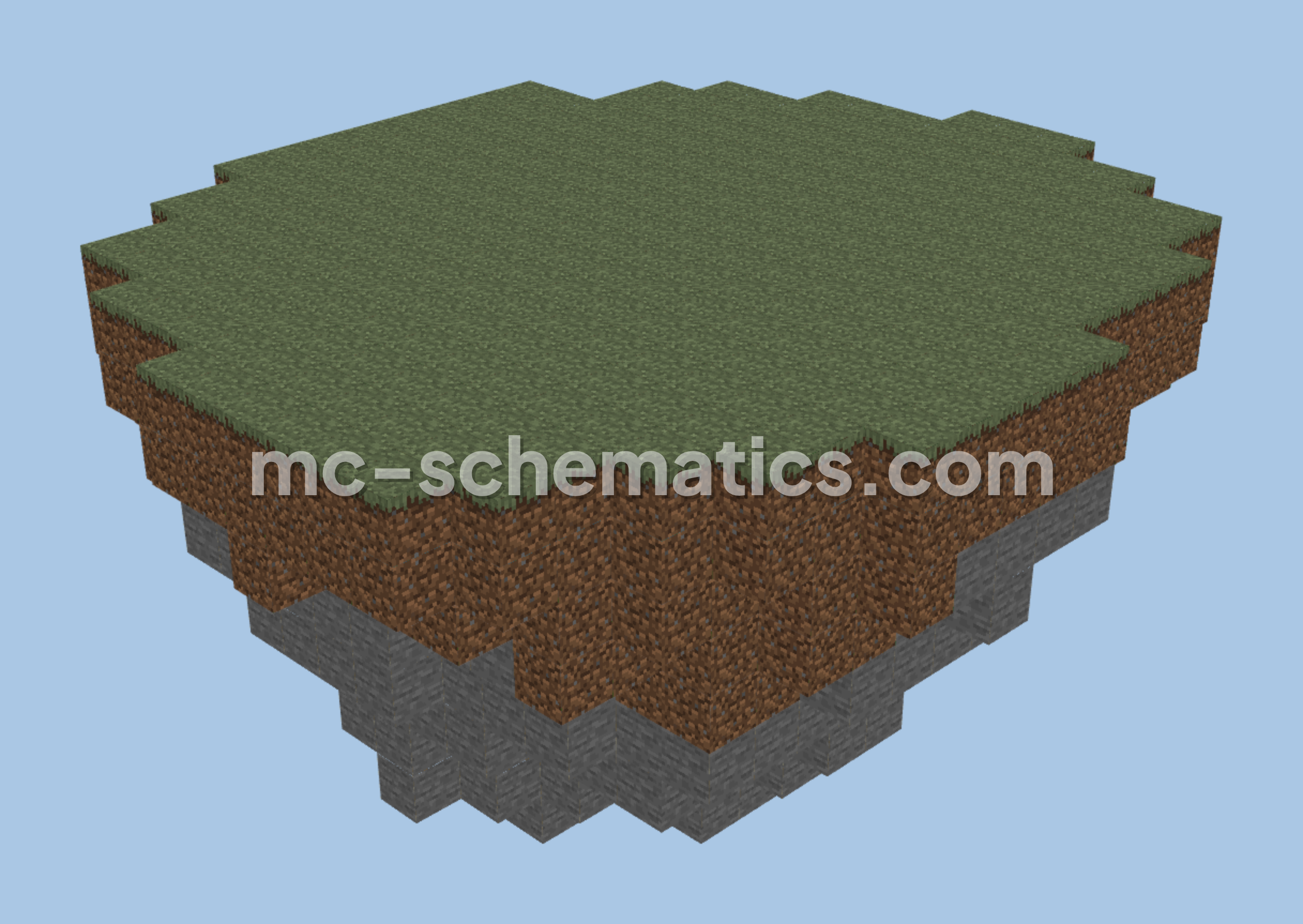 Small Island Build Minecraft schematic preview