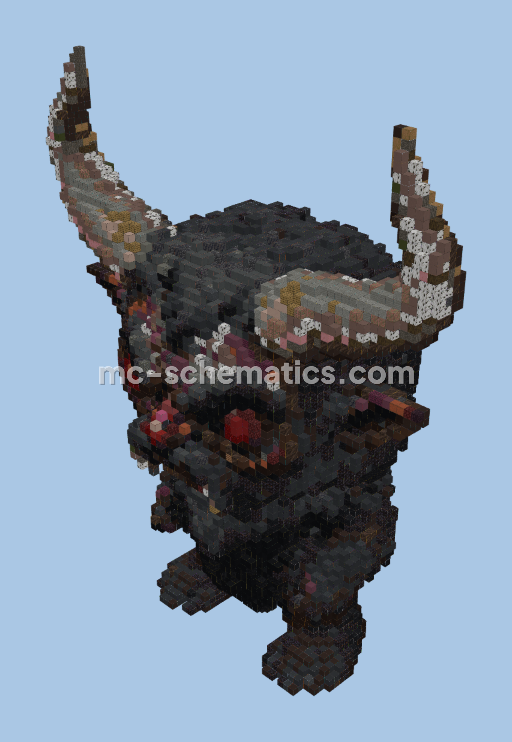 Small Krampus Decoration Minecraft schematic preview