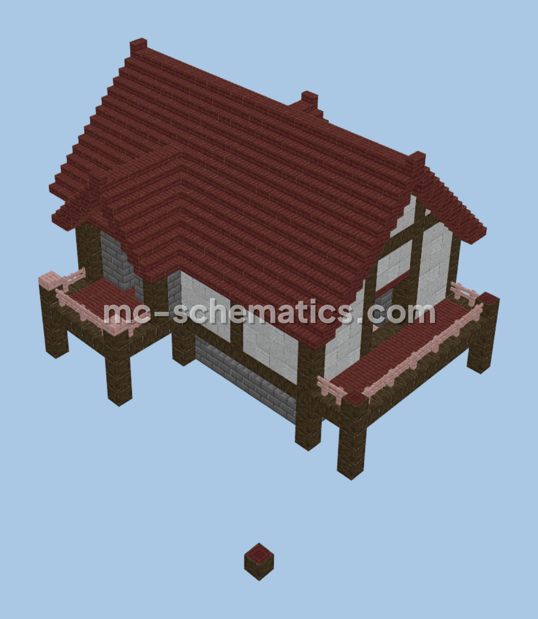 Small Medieval House Minecraft schematic preview