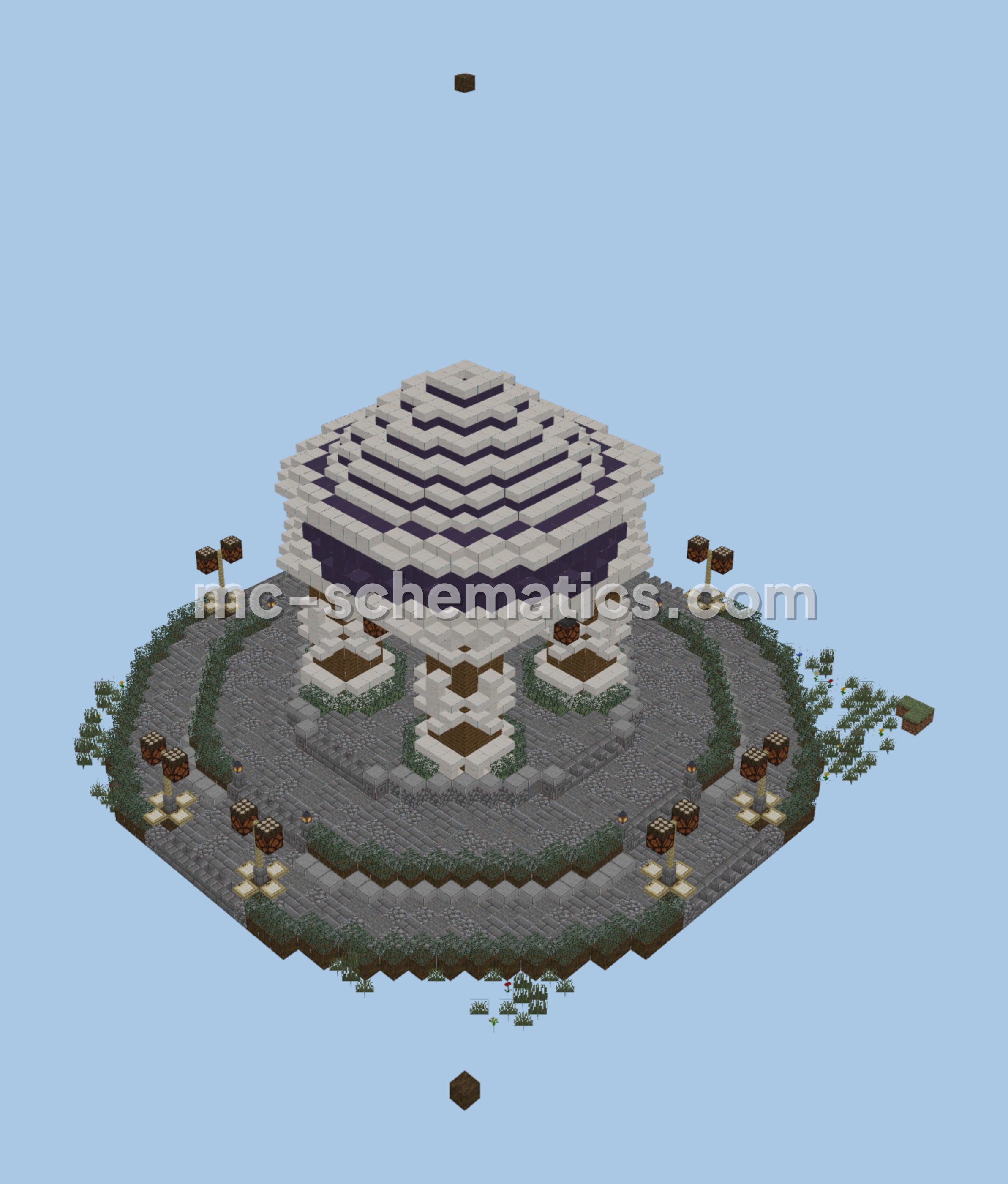 Small Minecraft Lobby Spawn Minecraft schematic preview