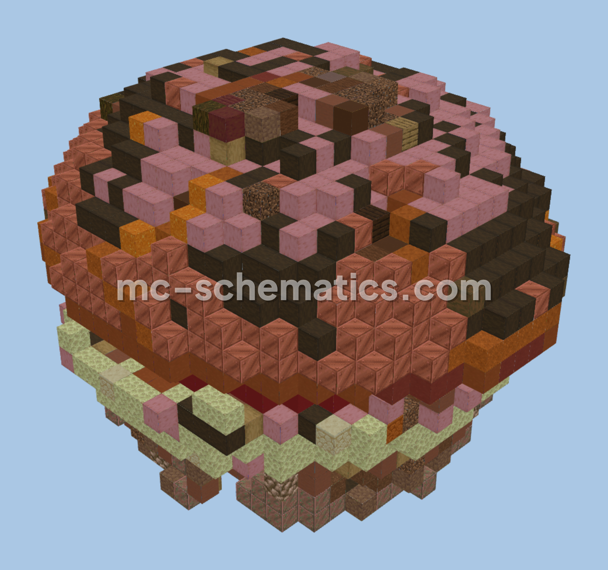 Small Muffin Build Minecraft schematic preview