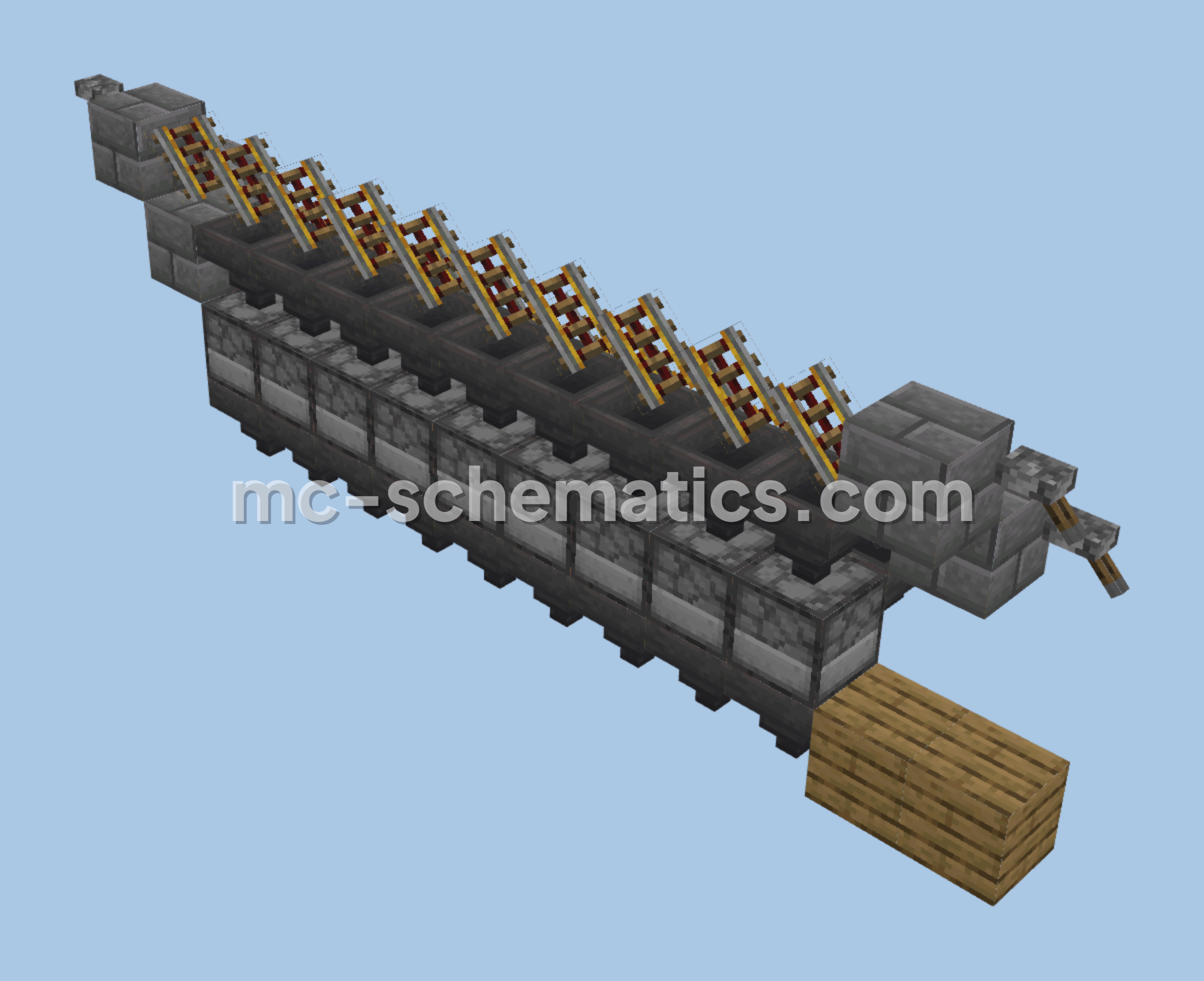 Small Semi-Automatic Smelter Minecraft schematic